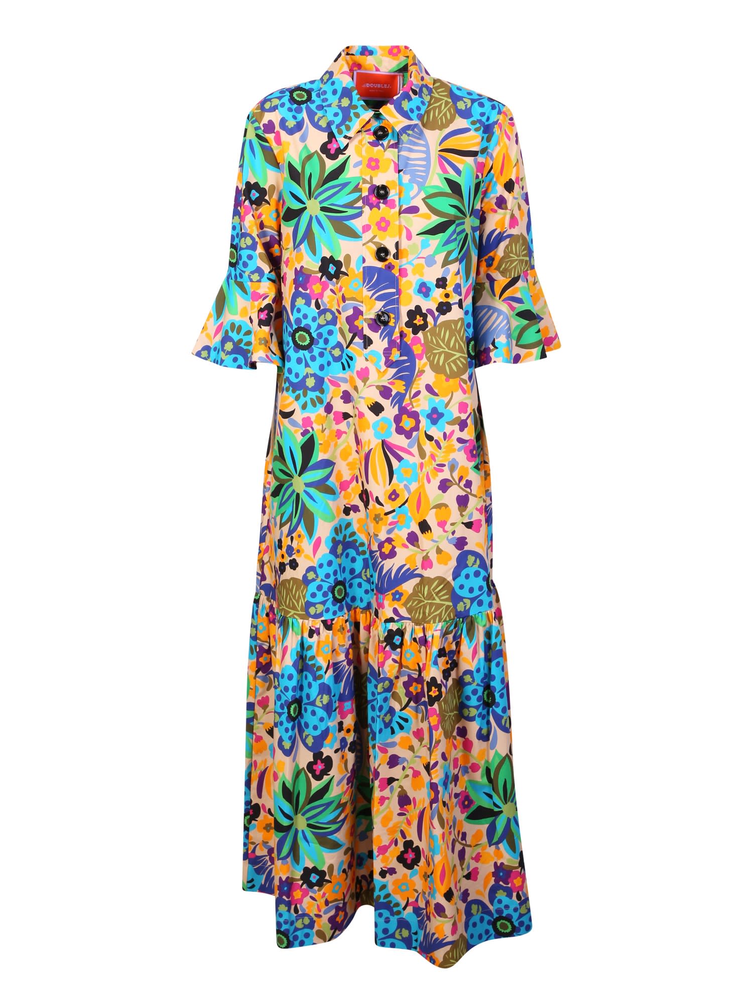 Shop La Doublej Artemis Maui Dress In Multi