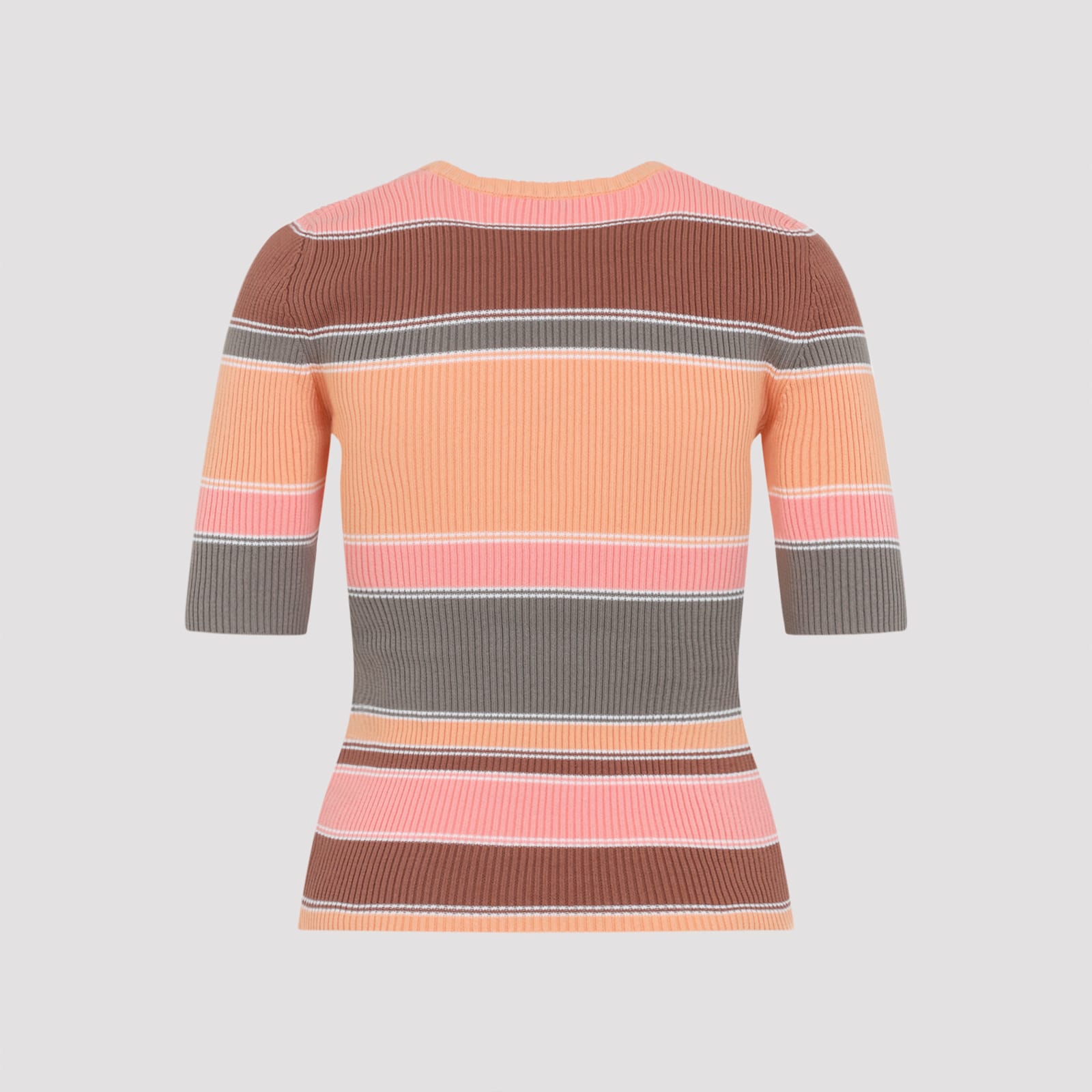 Chloé Multicolor Orange Cotton Sweater In Multi