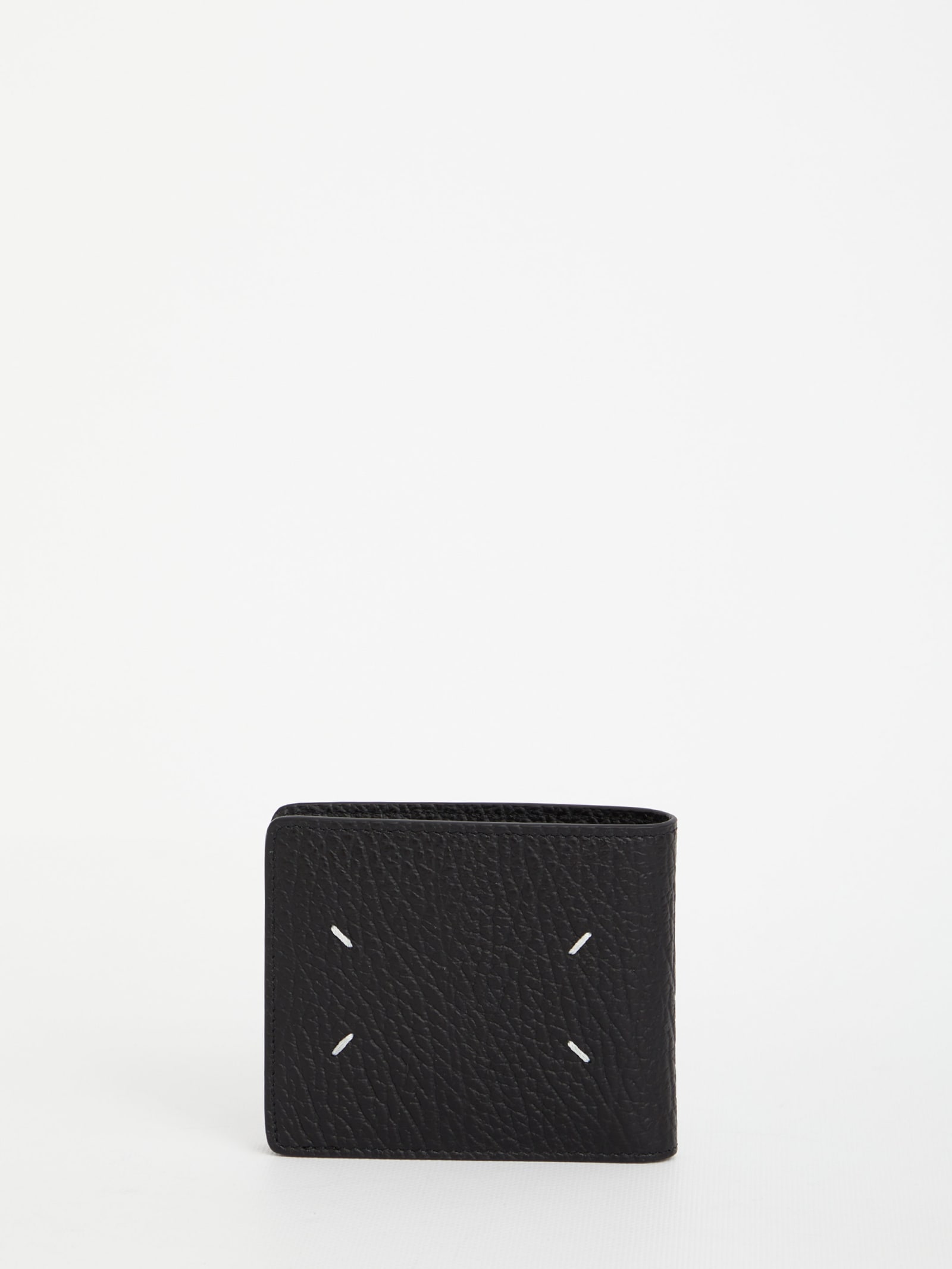 Shop Maison Margiela Black Bi-fold Wallet