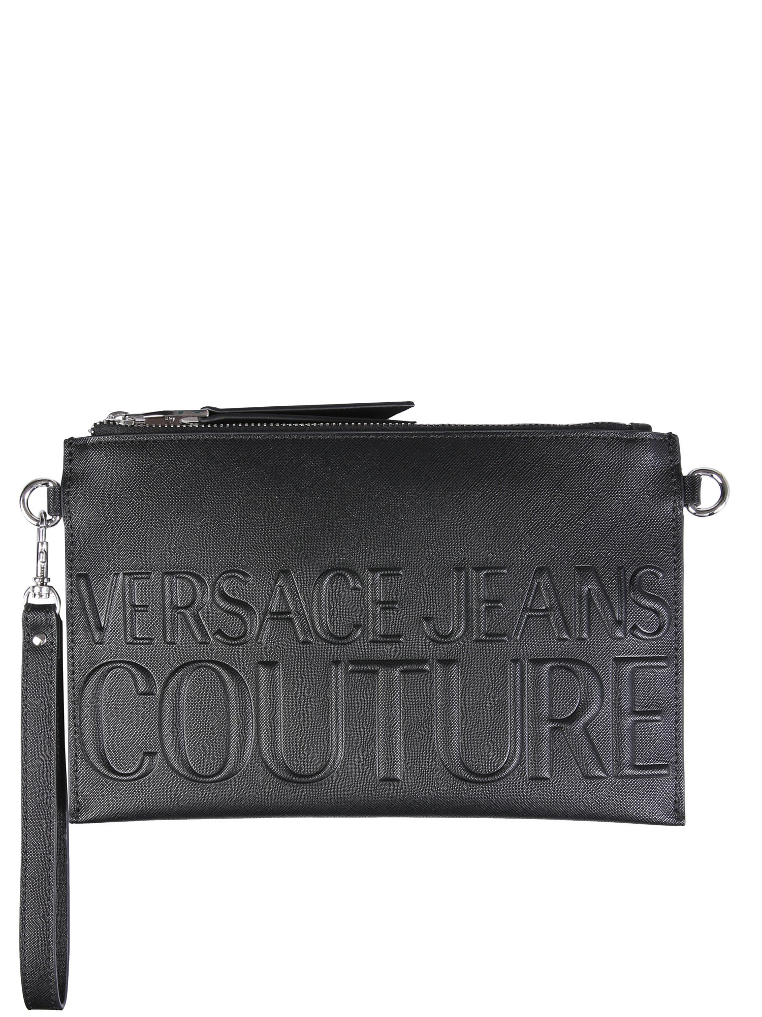 Versace Jeans Couture Clutch With Embossed Logo