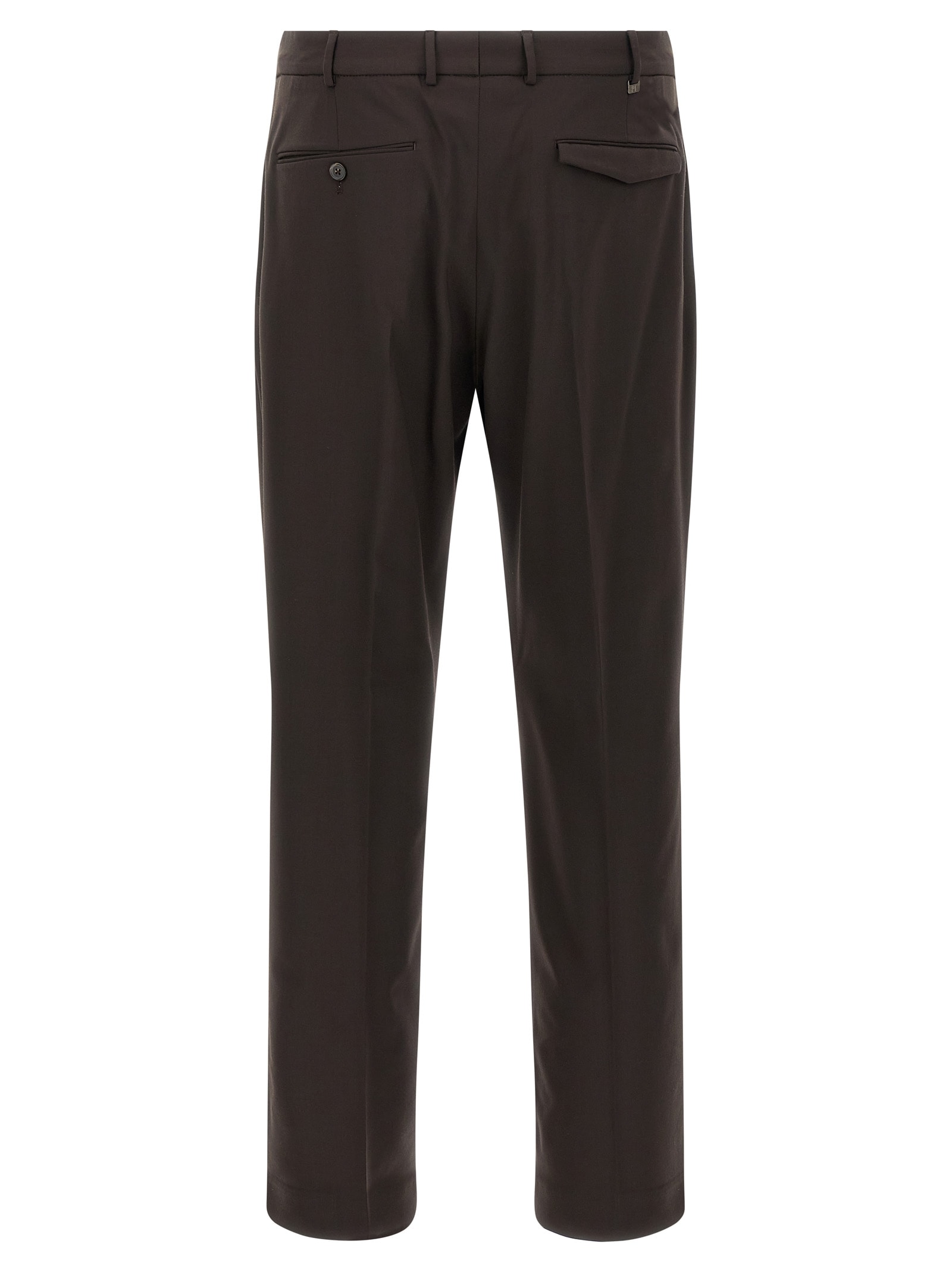 Pt Torino Michael Tailored Trousers In Brown