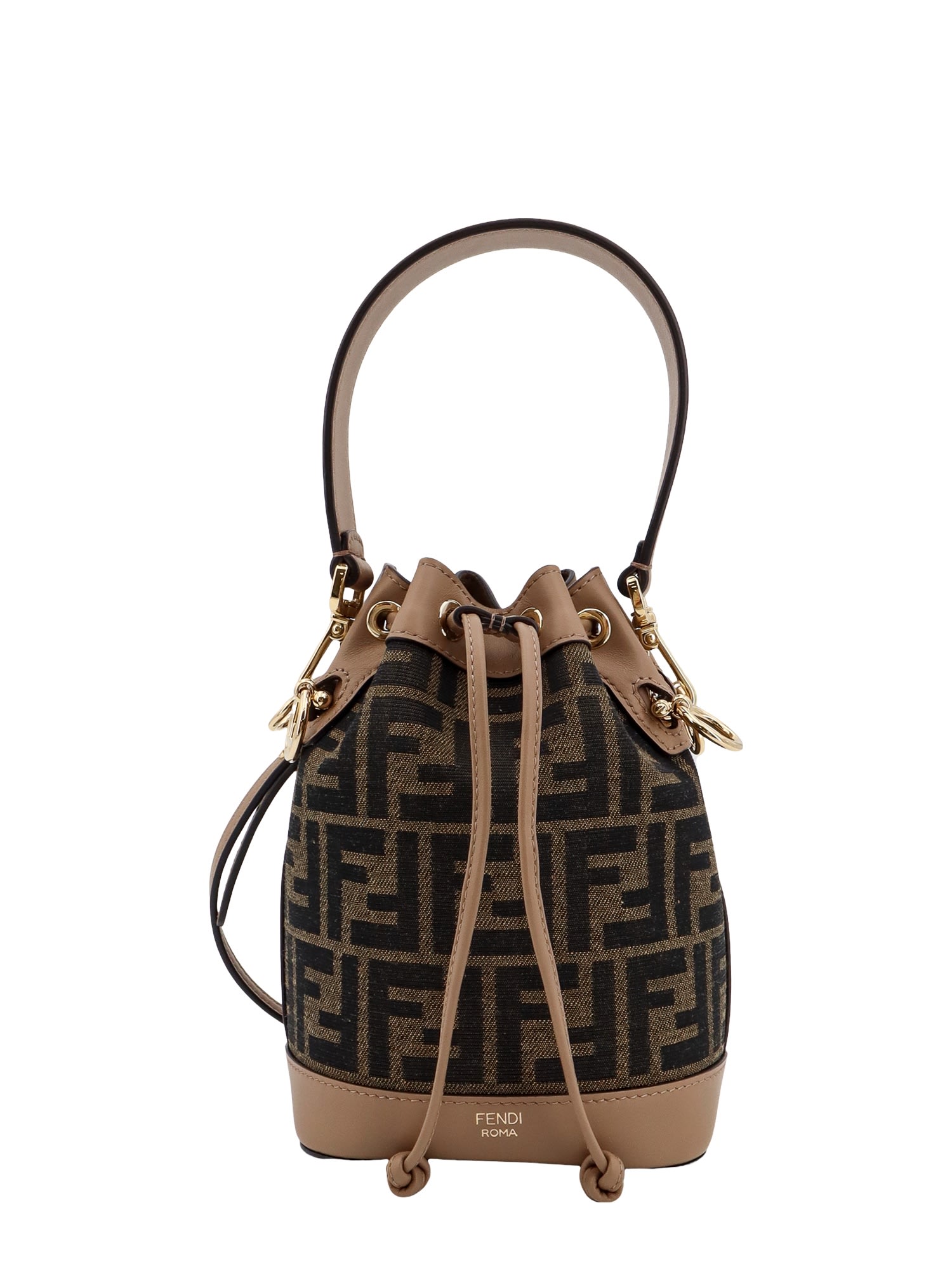 Shop Fendi Mon Tresor Bucket Bag In Marrone