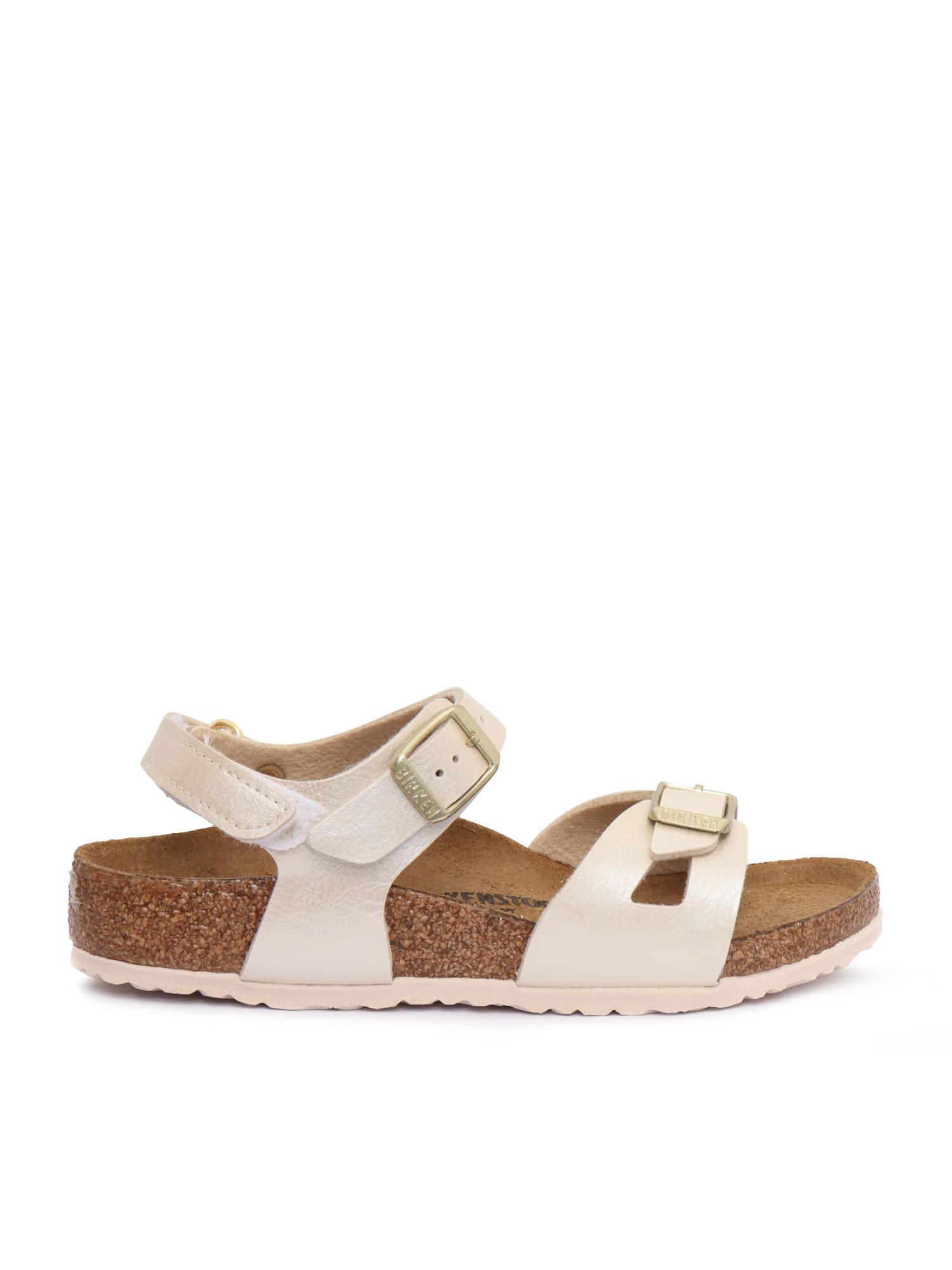 Birkenstock Rio Hl Kids Graceful Pearl White, Birko Flor