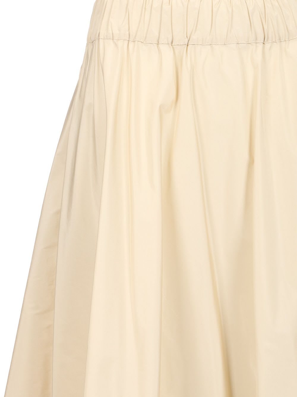 P.a.r.o.s.h Flared Design Skirt With Side Slit Pockets In Beige