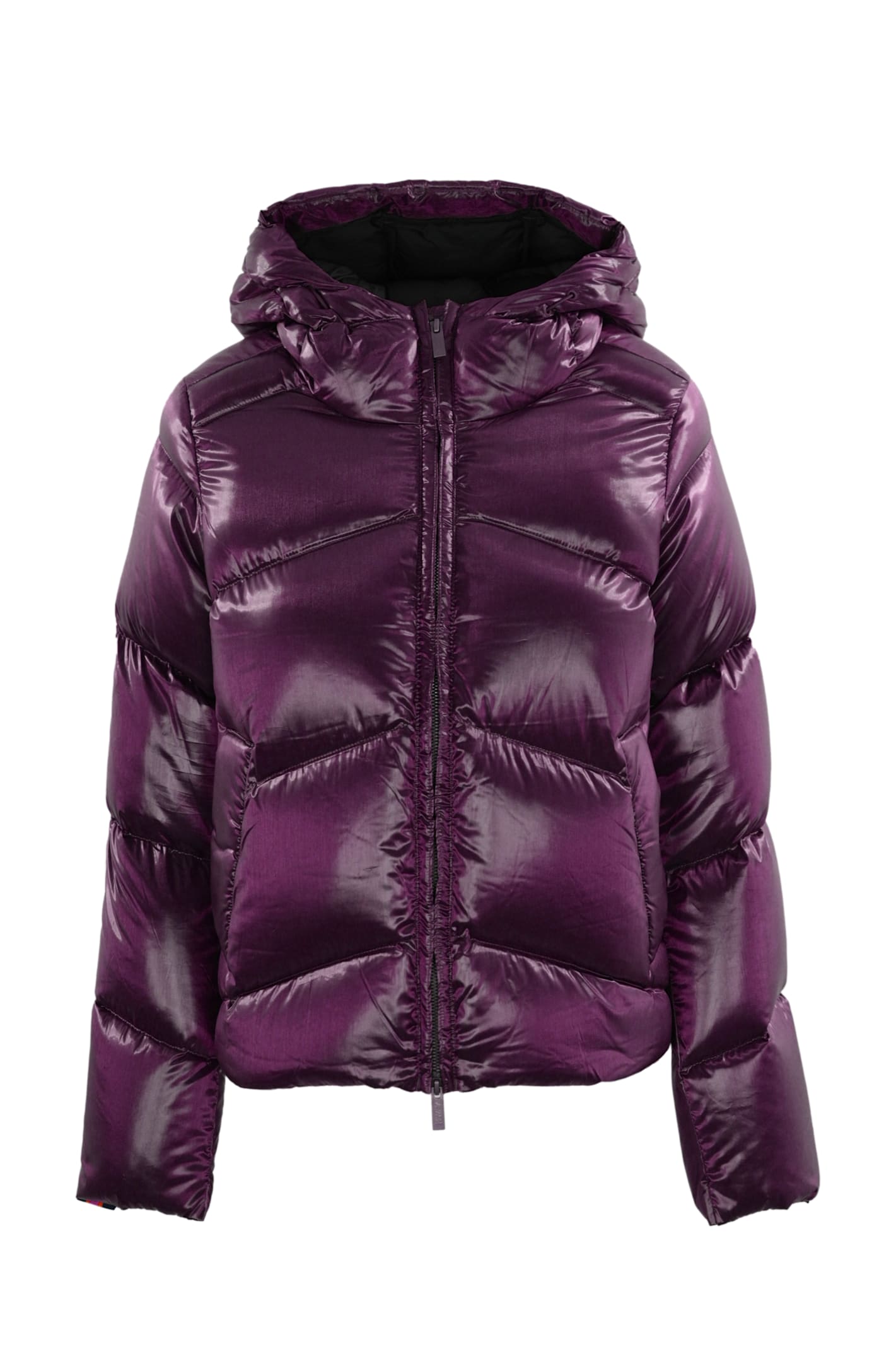 Shop K-way Ninev Crystal Thermo Heavy Jacket In Violet Dk Purple Chi