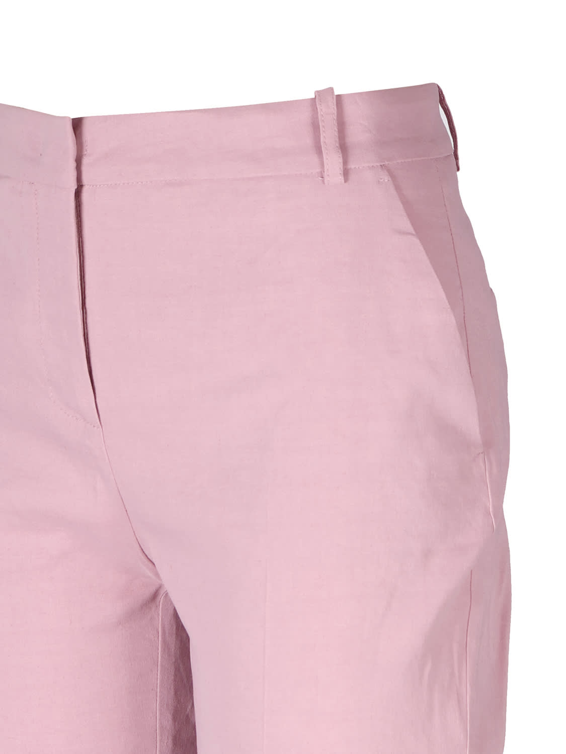 Shop Pinko Cigarette-fit Pants Cloth Stitch In Pink
