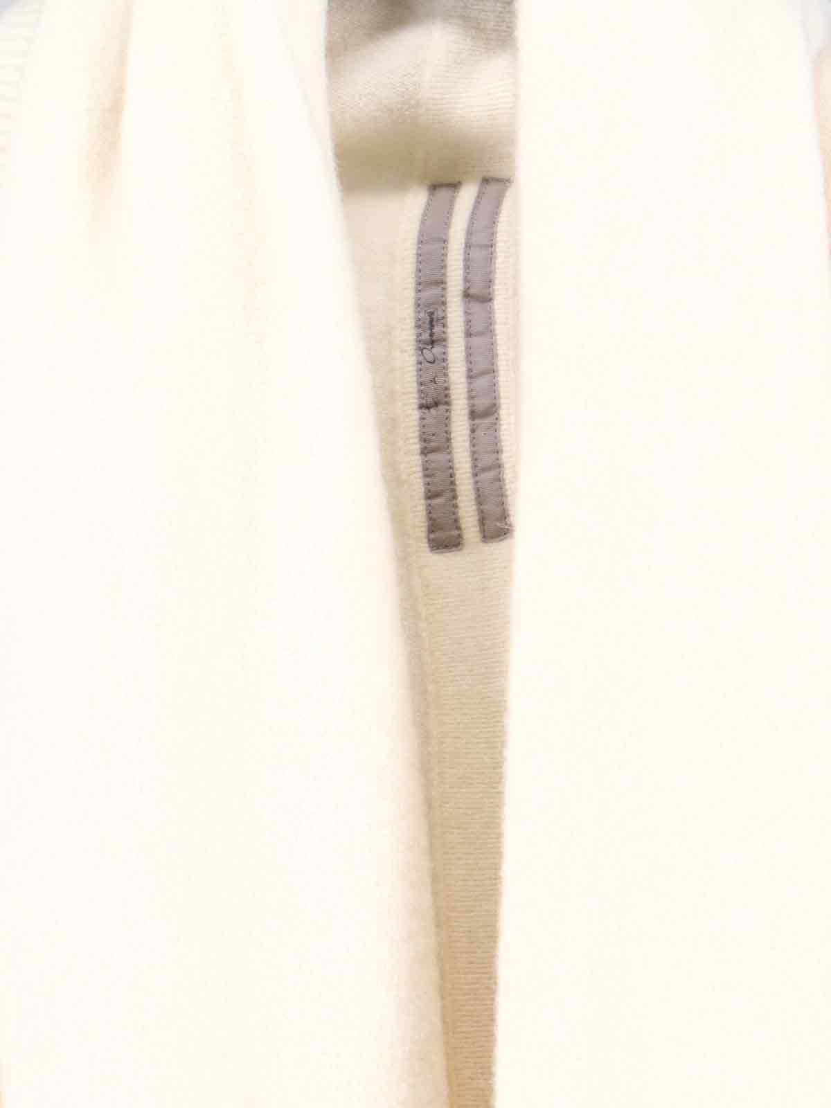 Rick Owens Draped Cardigan In White