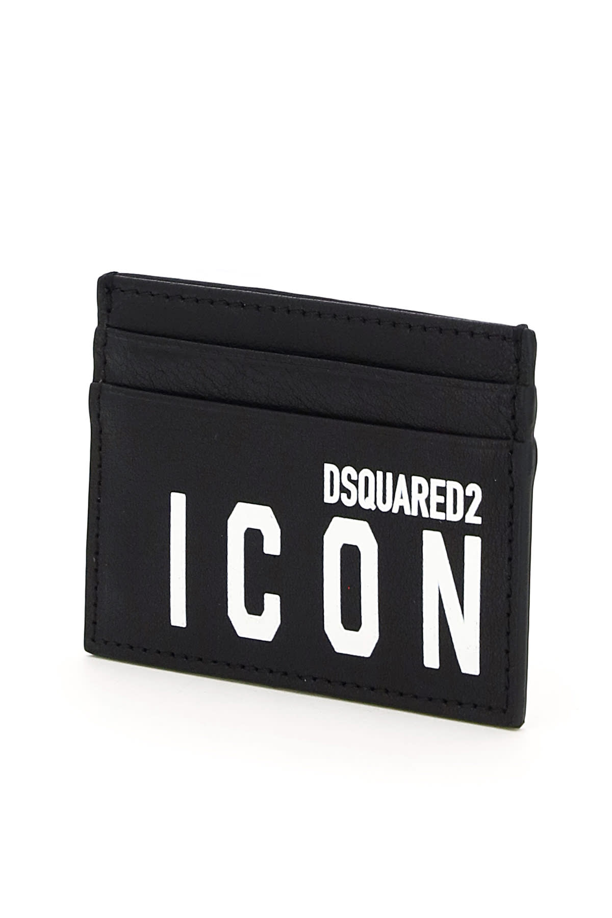 Shop Dsquared2 Icon Print Card Holder In Black