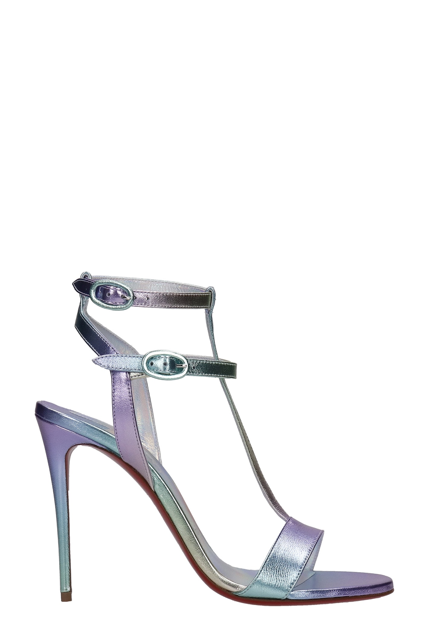 Christian Louboutin Sandals In Multicolor Leather