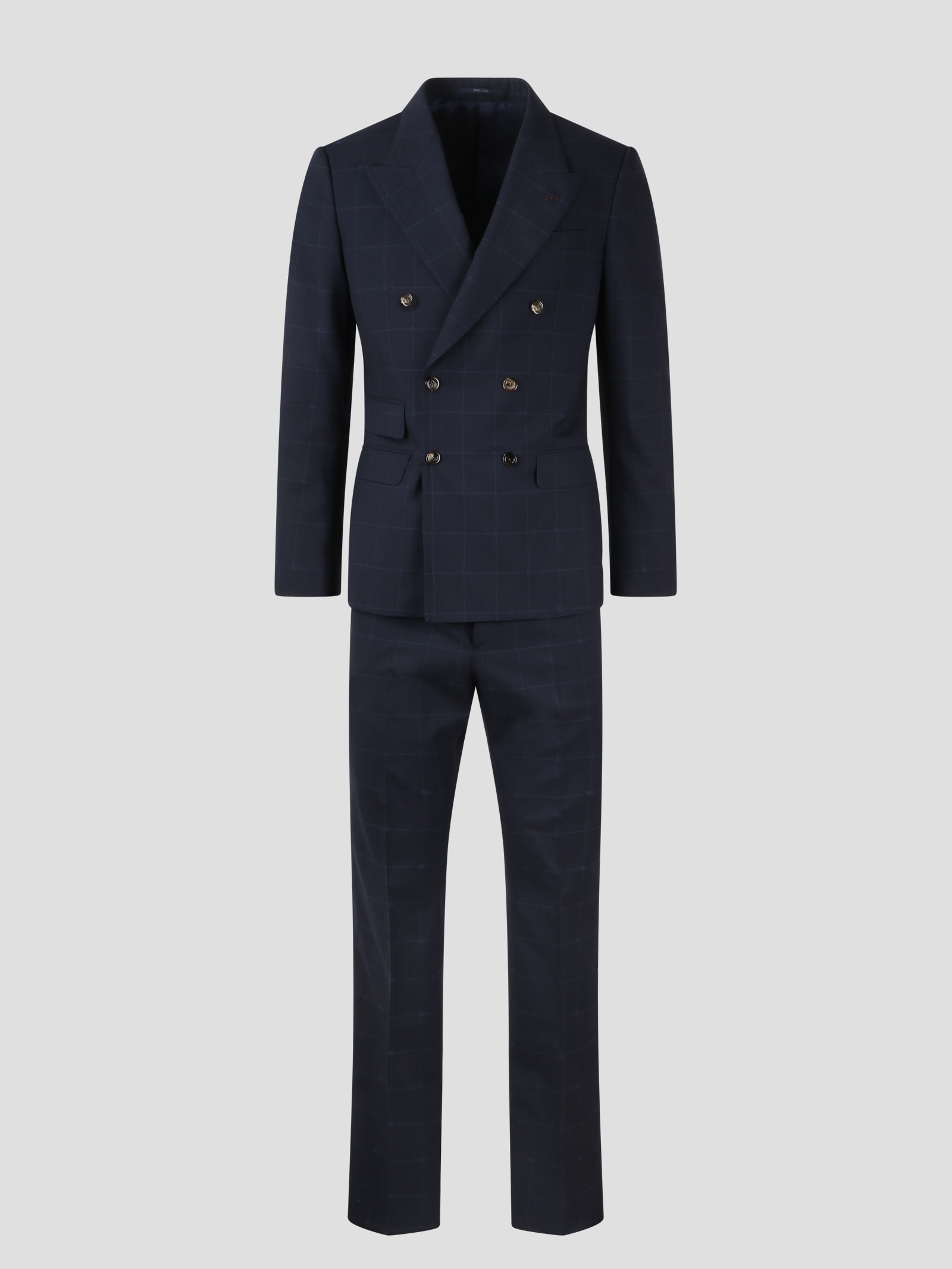 Gucci Gg Monogram Single Breasted Suit Jacket in Natural for Men