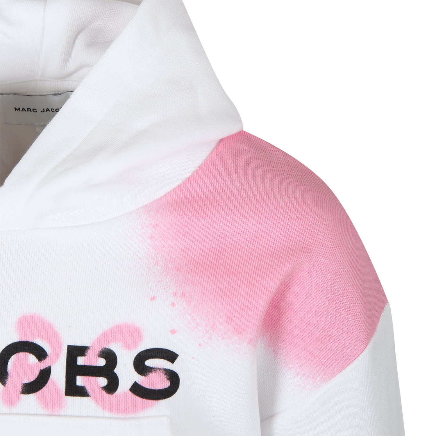Shop Marc Jacobs White Sweatshirt For Girl With Logo In Bianco