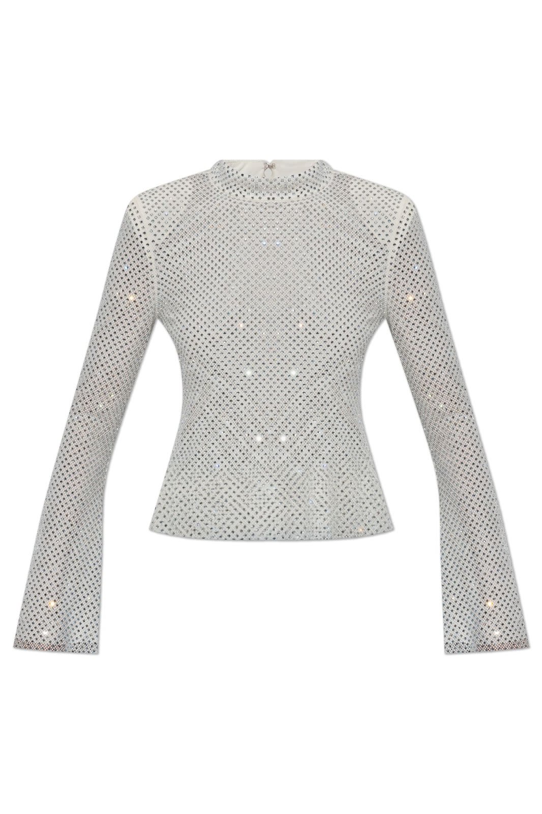 Embellished Fishnet Top