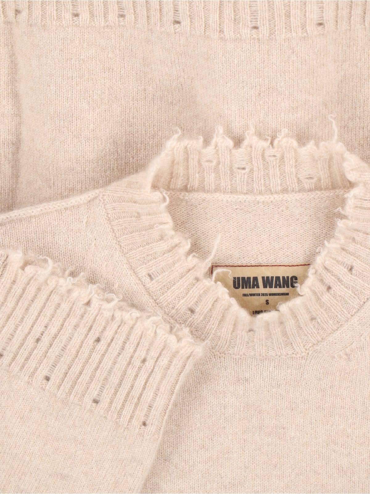 Uma Wang Round Neck Sweater In Neutral