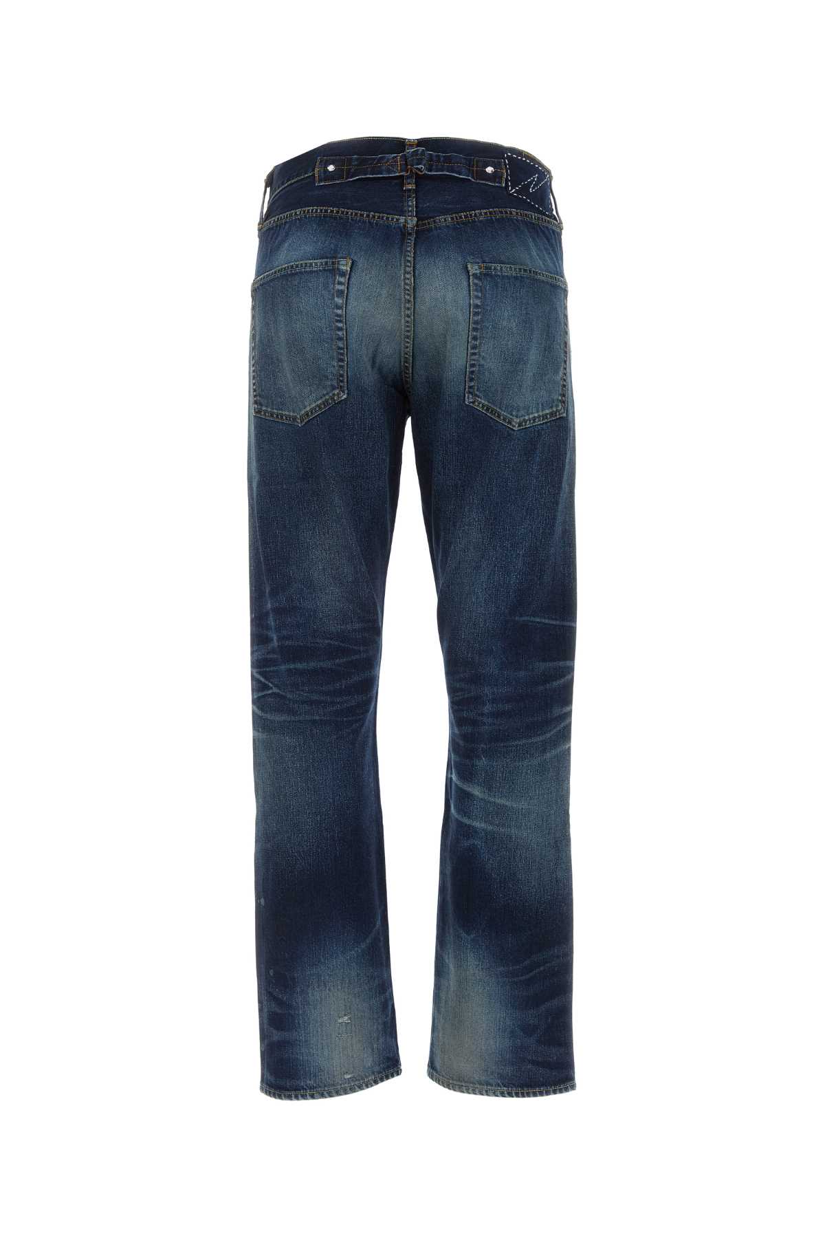 Shop Visvim Dark Blue Denim Jeans In Dry18