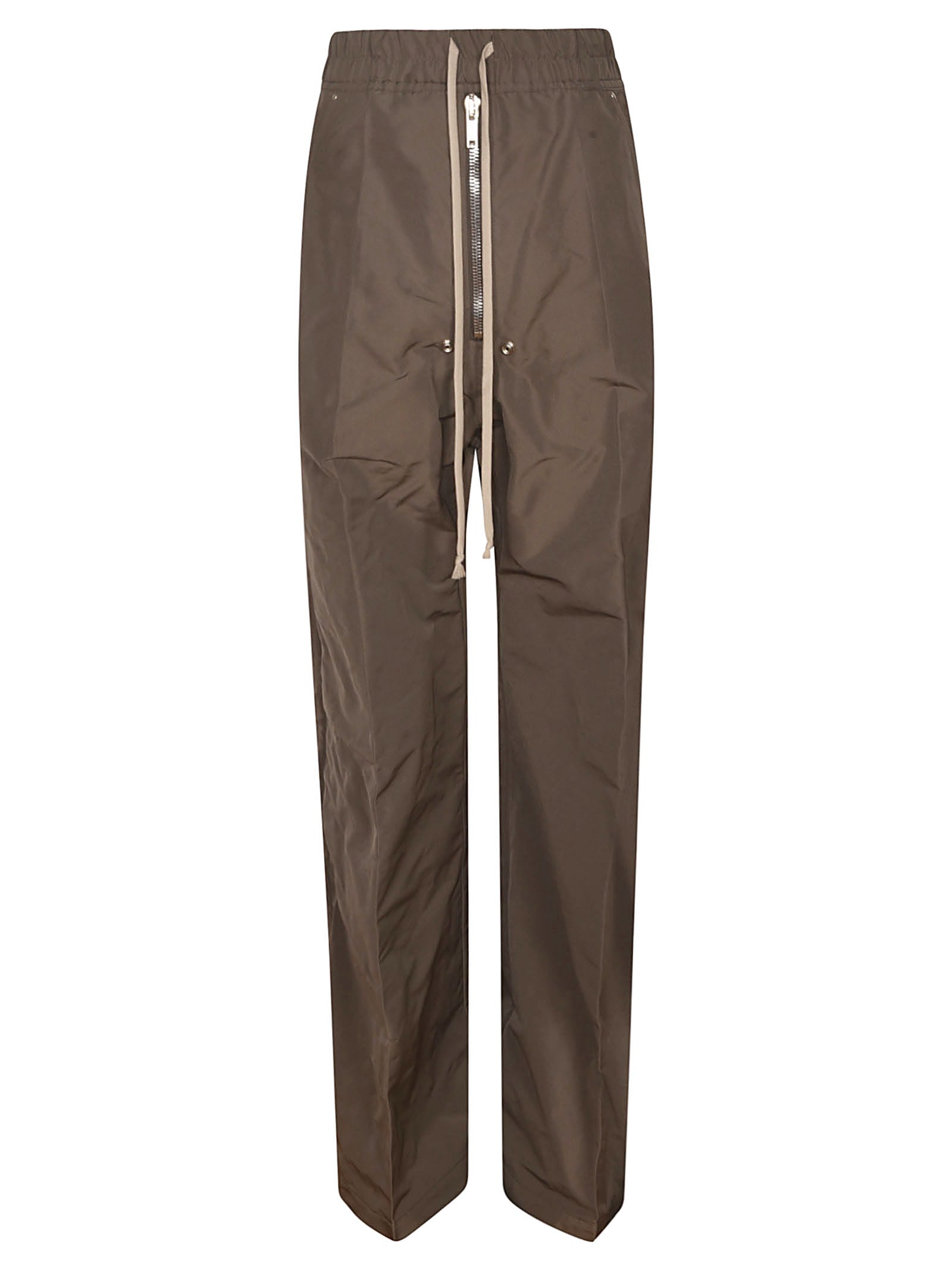 Shop Rick Owens Straight Lace-up Trousers In Powder