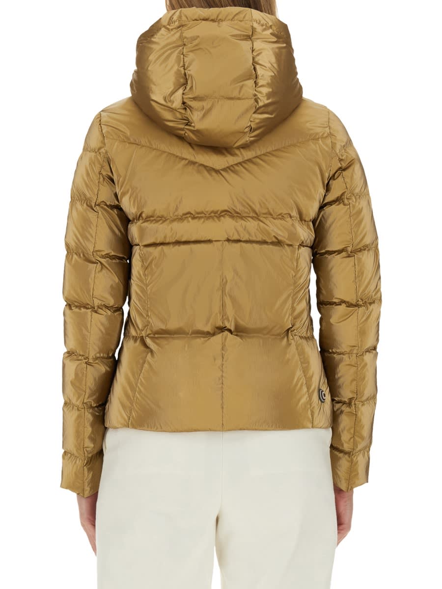 Shop Colmar Down Jacket With Hood In Gold