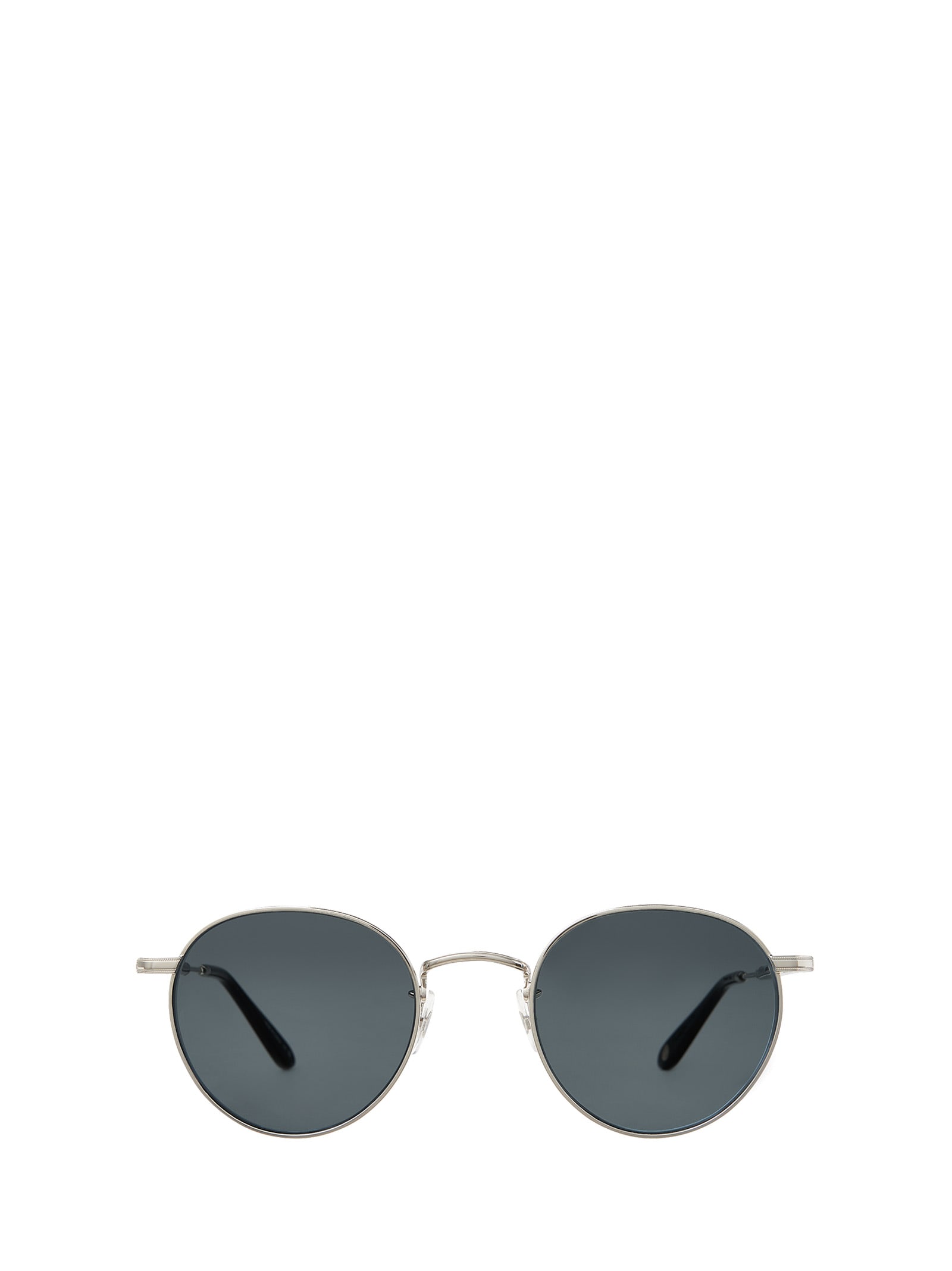 Shop Garrett Leight Wilson M Sun Silver-black Sunglasses