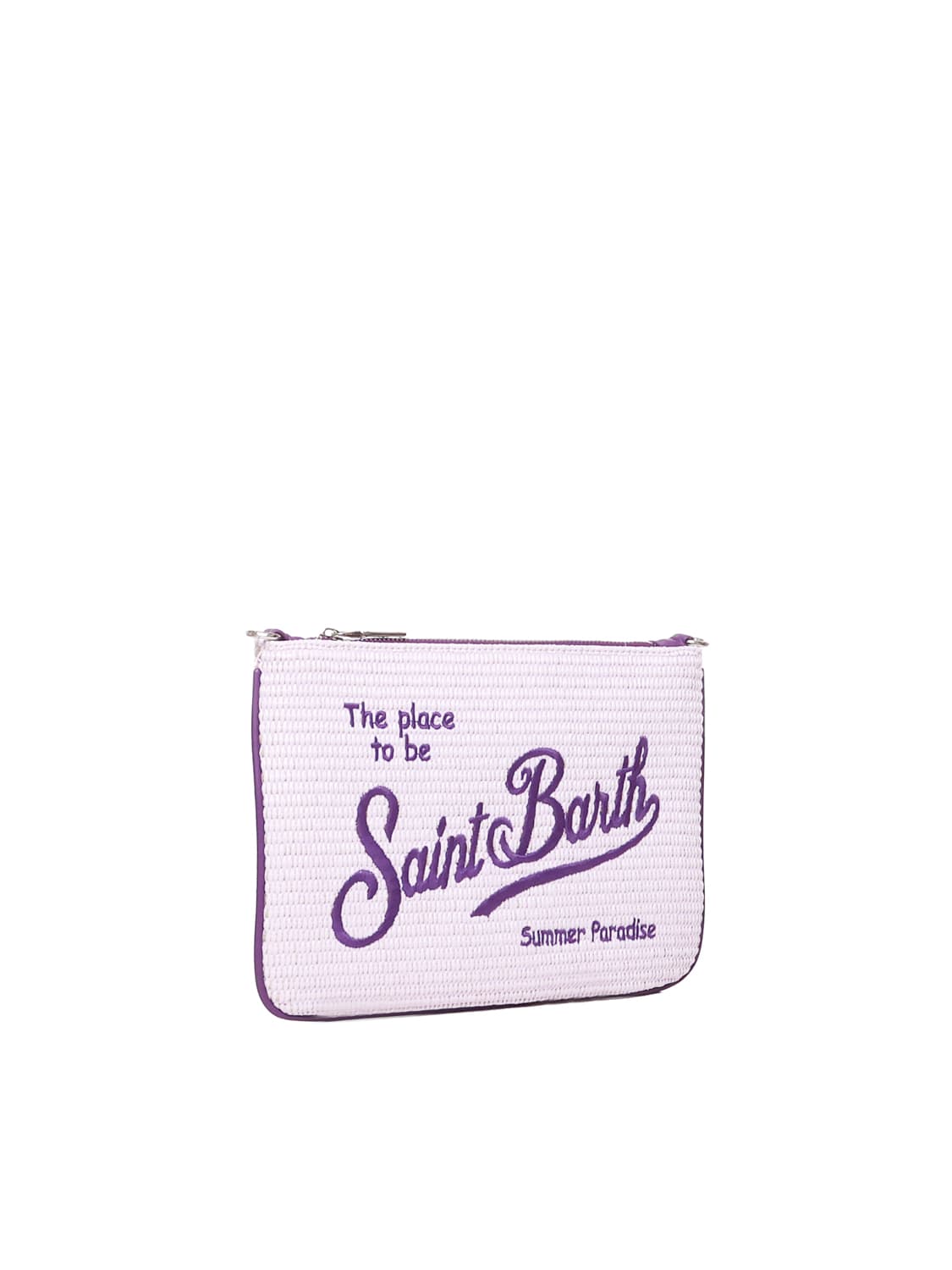 Shop Mc2 Saint Barth Parisienne Pochette In Lilac, Purple