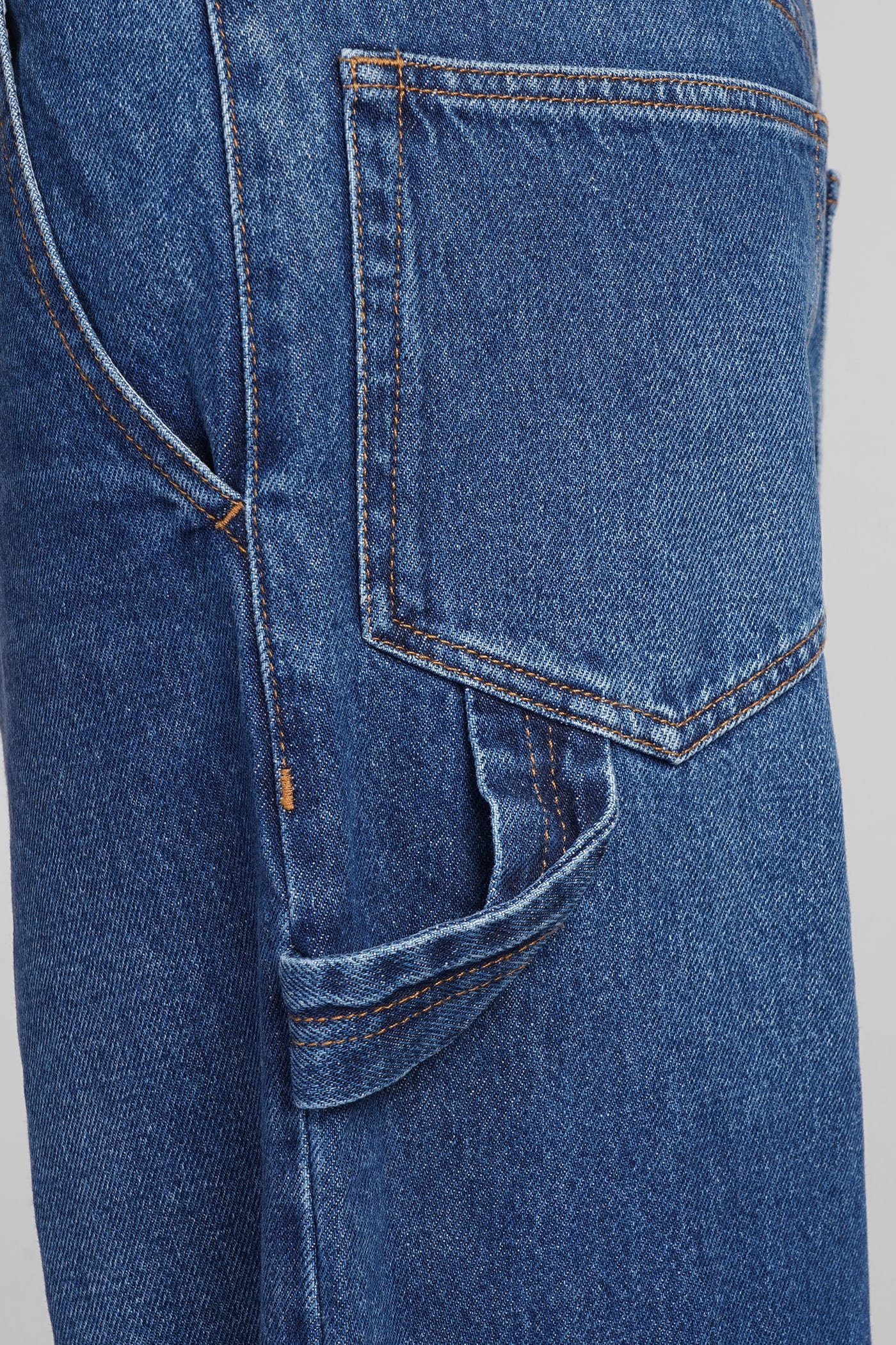 Shop Marant Etoile Solene Jeans In Blue Cotton