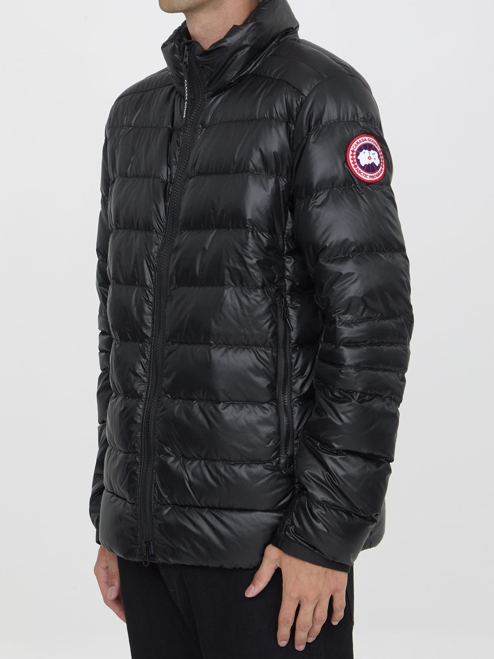 Shop Canada Goose Crofton Down Jacket In Black