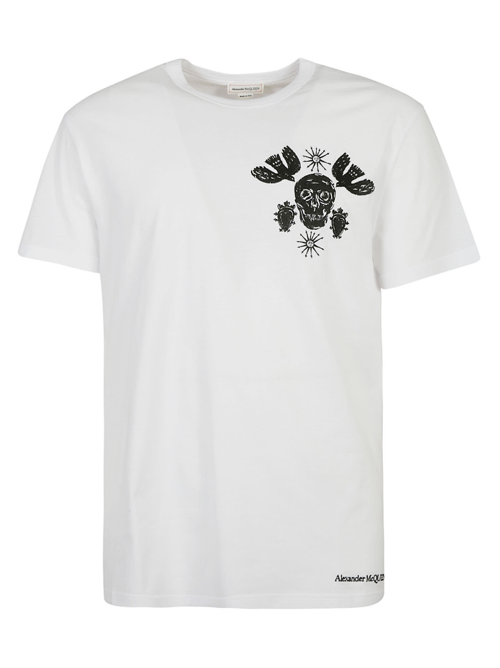 Alexander McQueen Embroidered Skull T-shirt