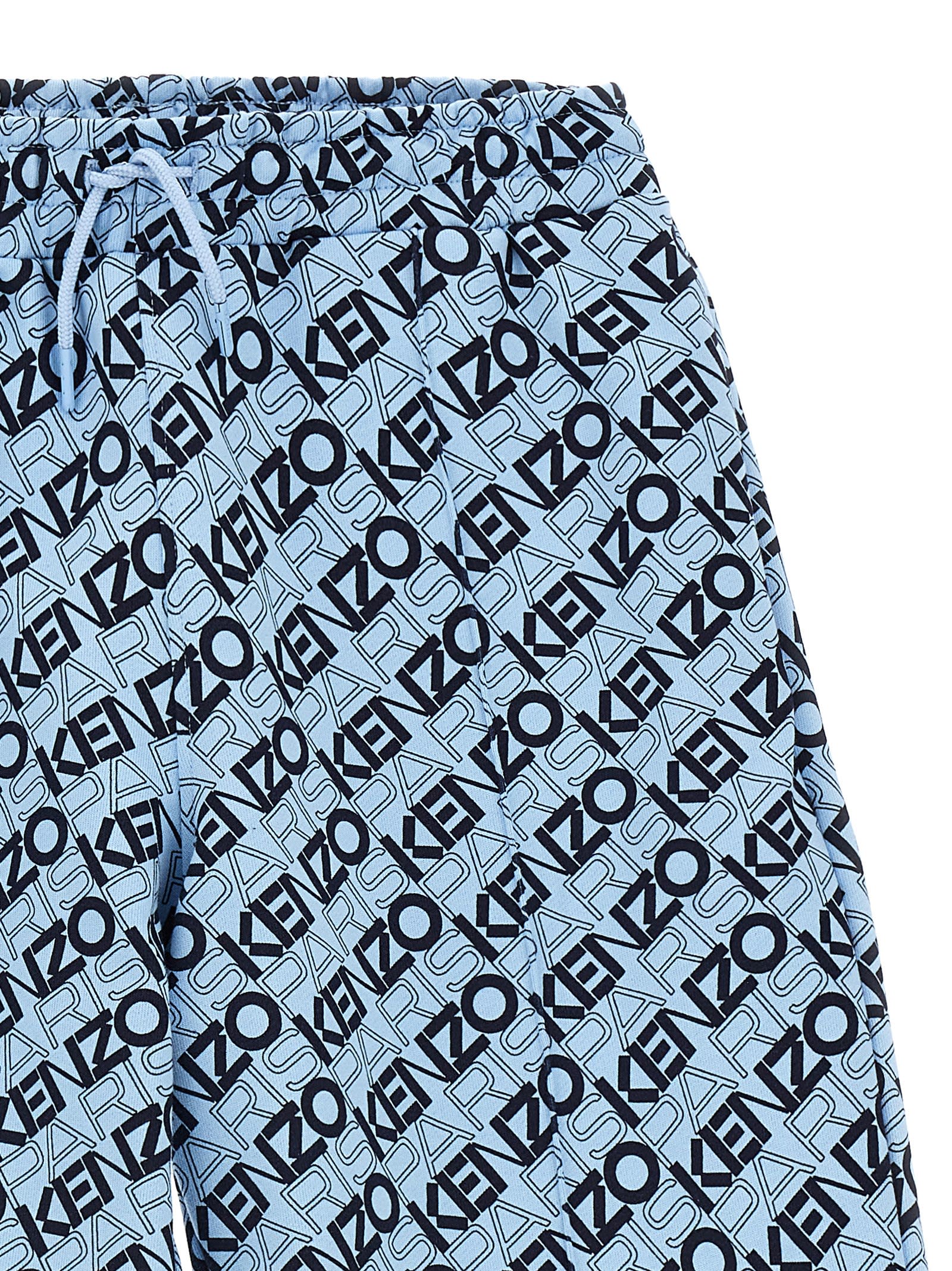 Kenzo Logo Bermuda Shorts In Blue