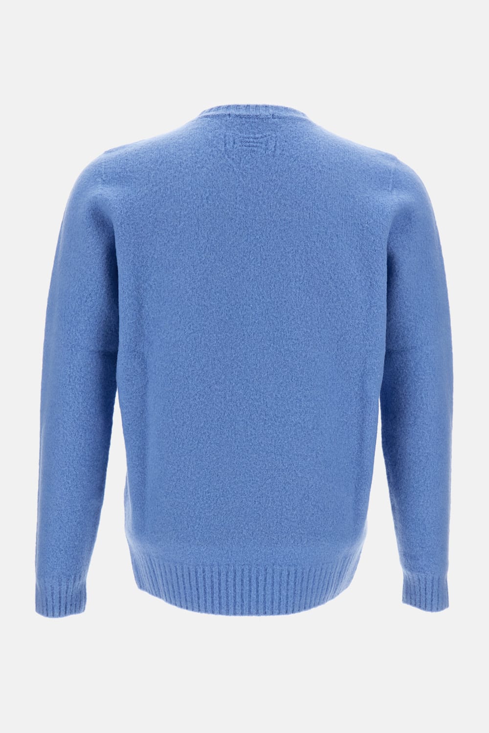 Drumohr Brushed Crewneck Sweater In Blue