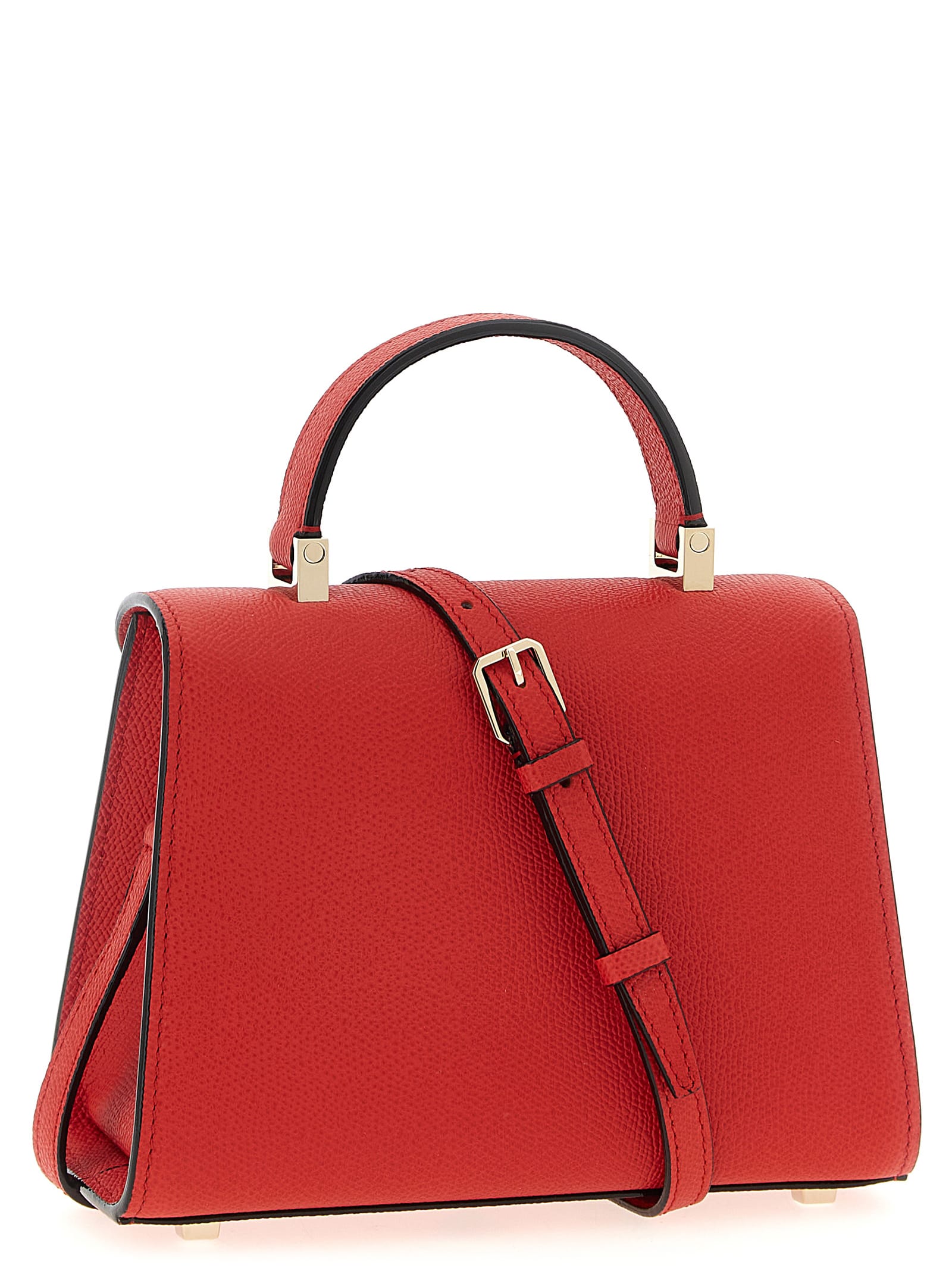 Valextra Micro Iside Crossbody Bag In Red