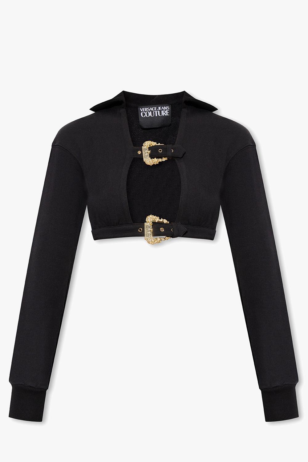 Sweatshirt With Baroque Buckles Versace