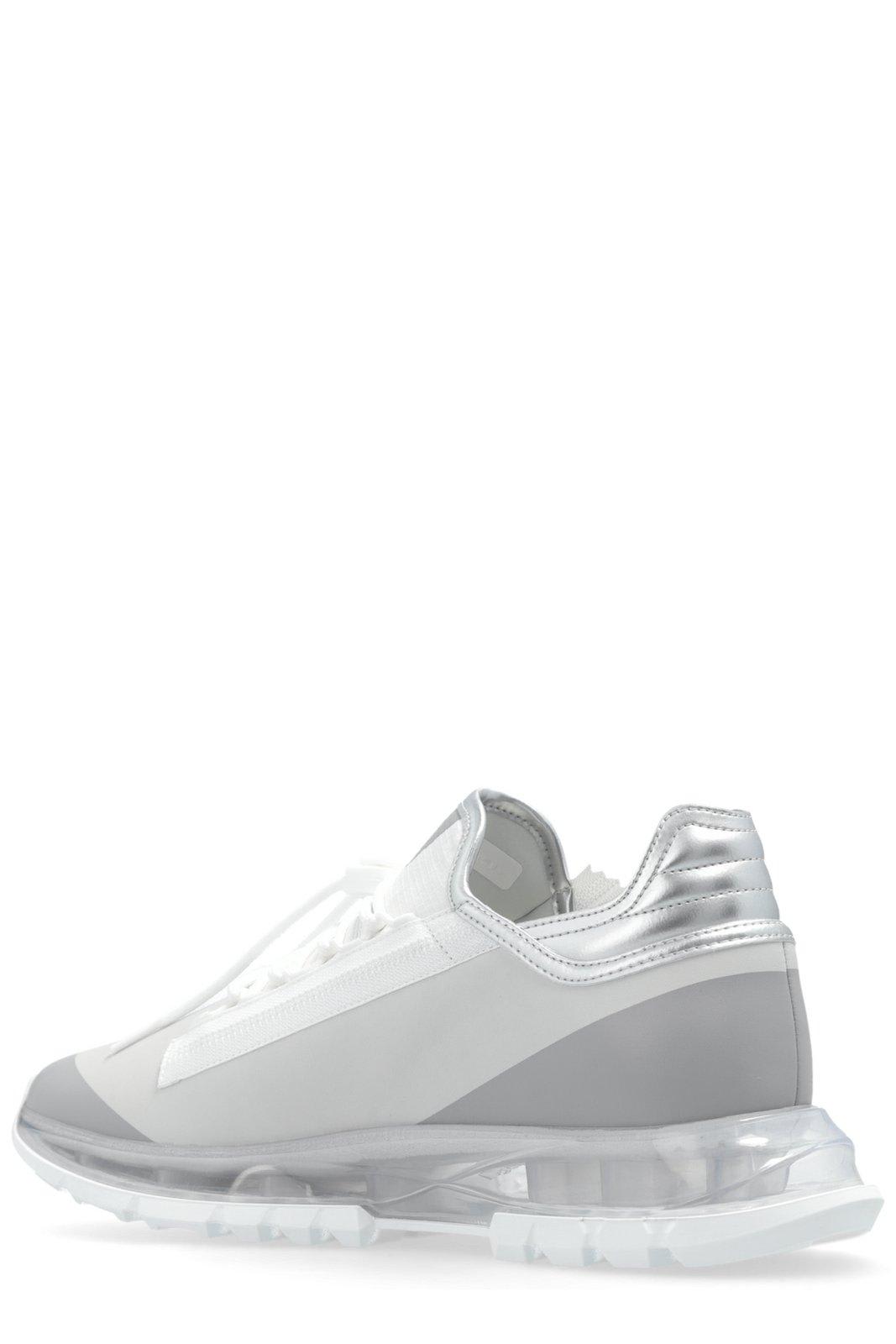 Shop Givenchy Spectre Runner Sneakers In White/silver