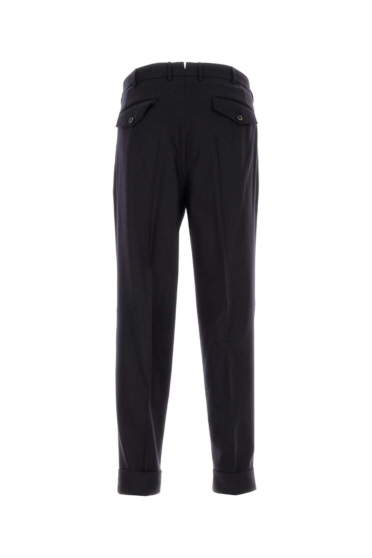 Shop Pt Torino Slate Stretch Wool Blend Pant In Navy