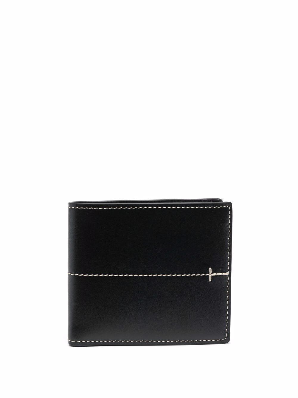 Tod's Leather Bi-fold Wallet In Black