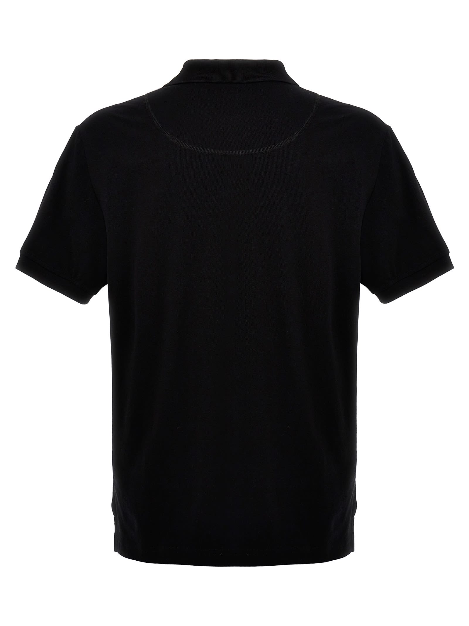 Shop Moose Knuckles Logo Polo Shirt In Black