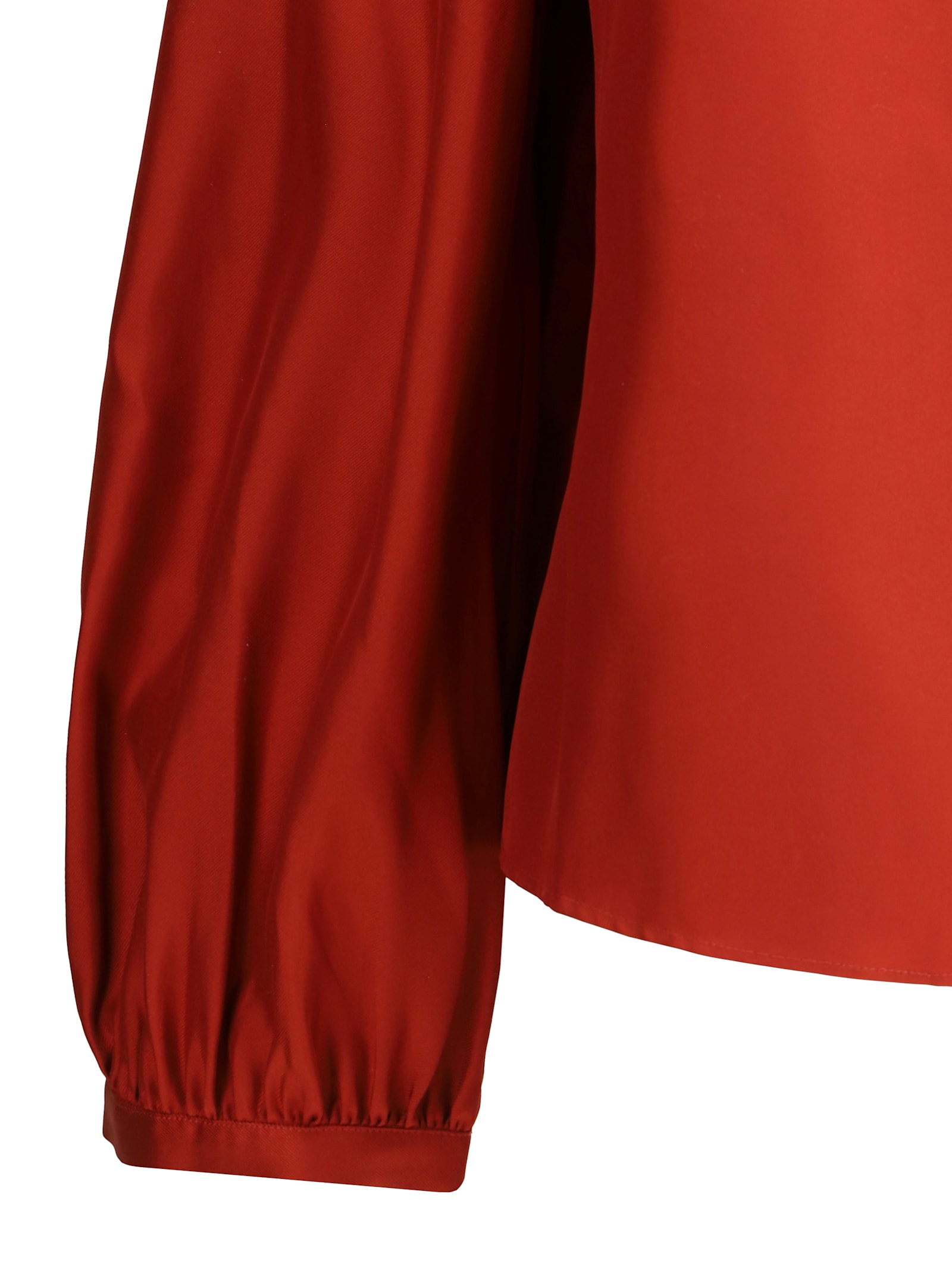 Shop Loulou Studio Lea Satin Shirt In Tomato