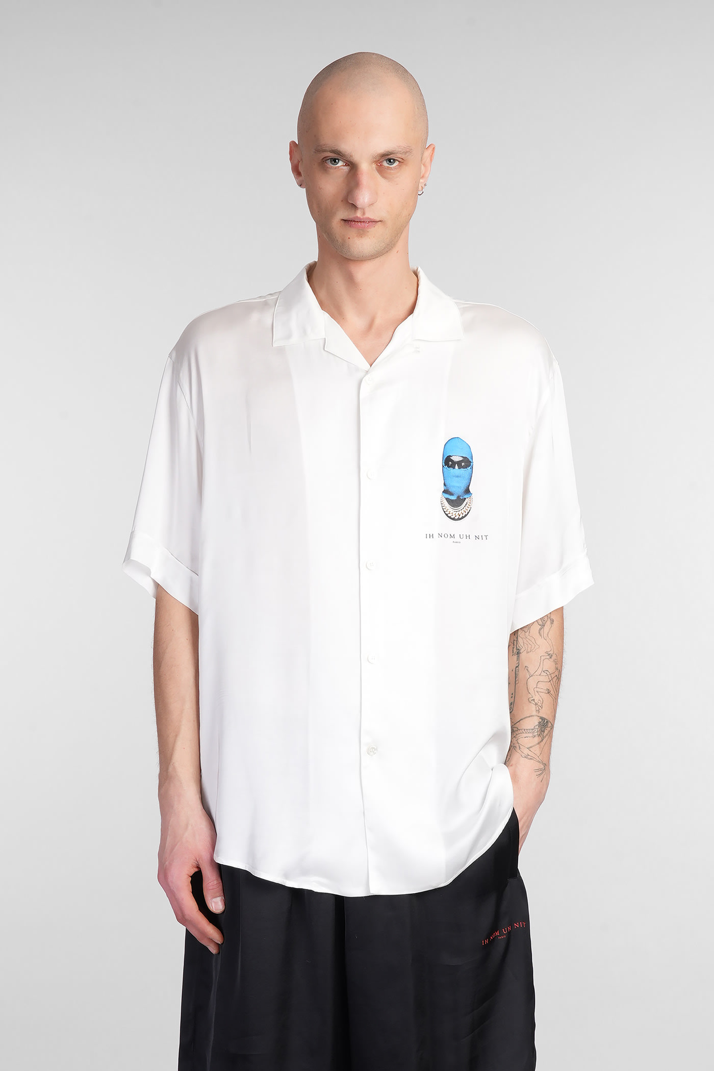Shirt In White Viscose