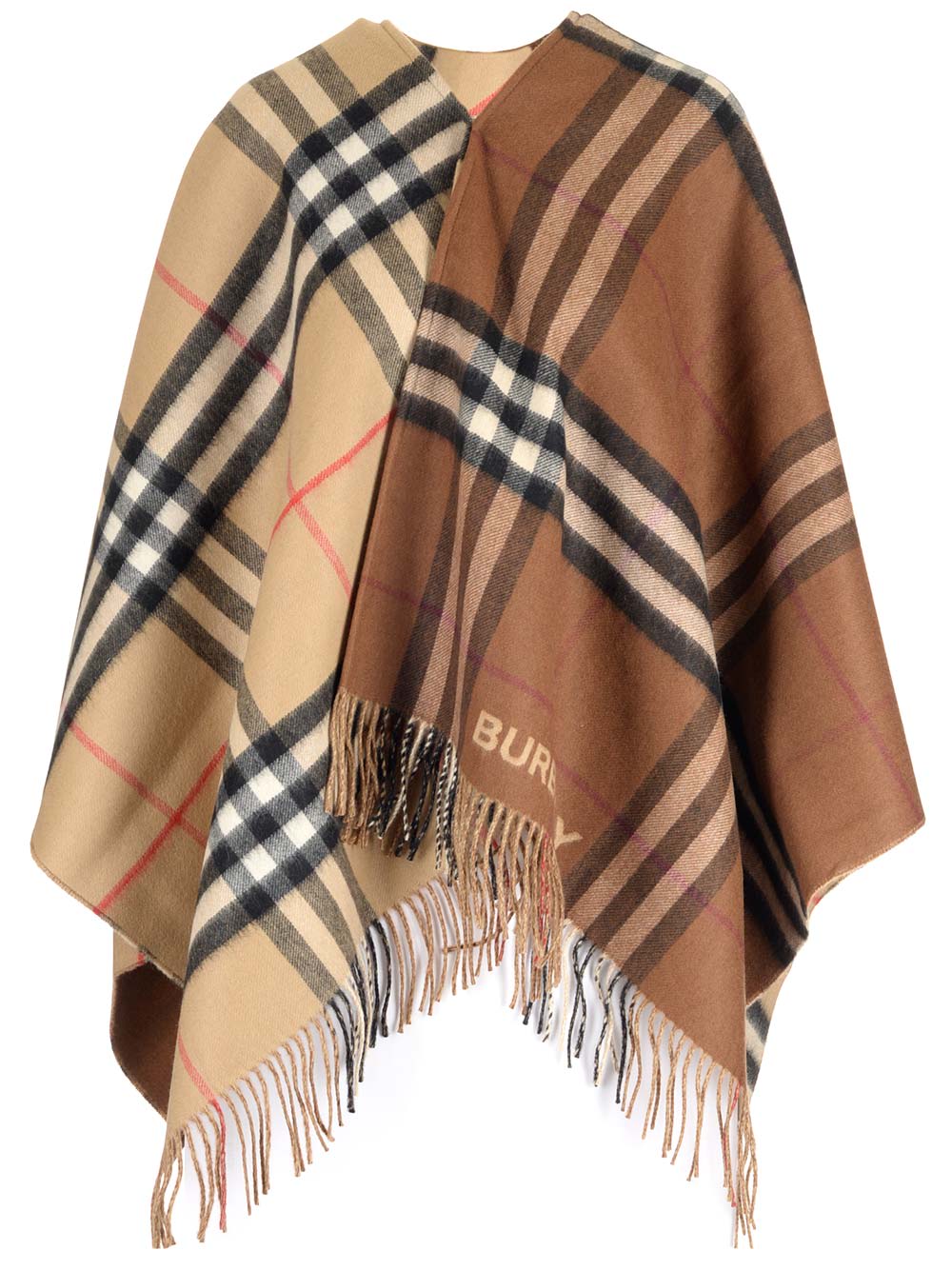 BURBERRY WOOL AND CASHMERE CAPE