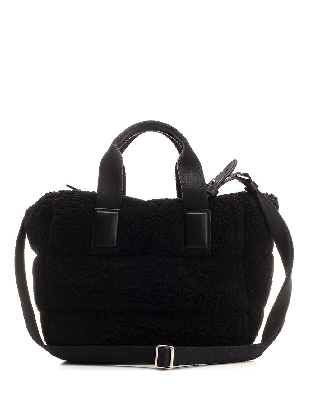 Shop Moncler Mini Caradoc Handbag In Black