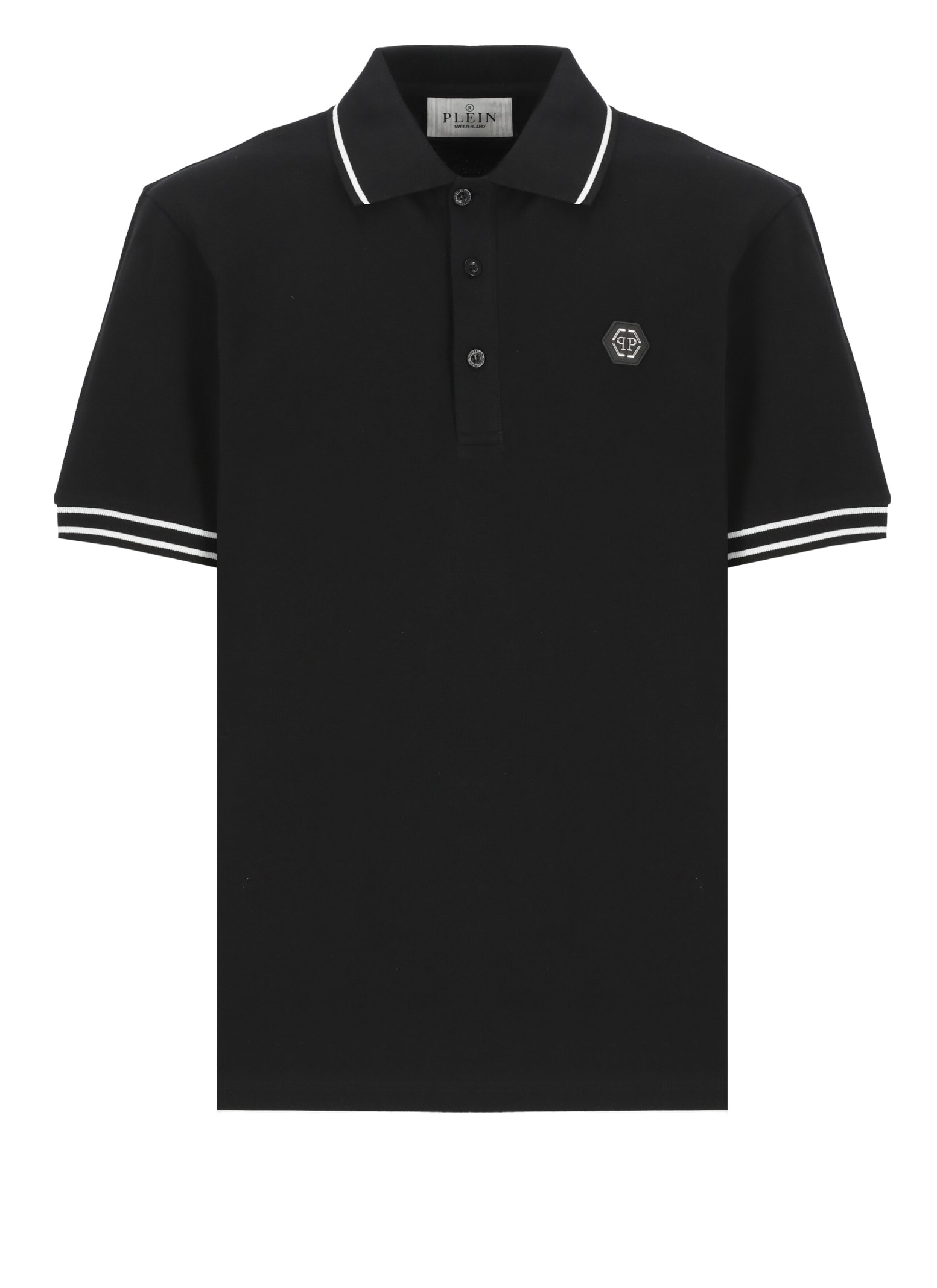 PHILIPP PLEIN HEXAGON POLO SHIRT 