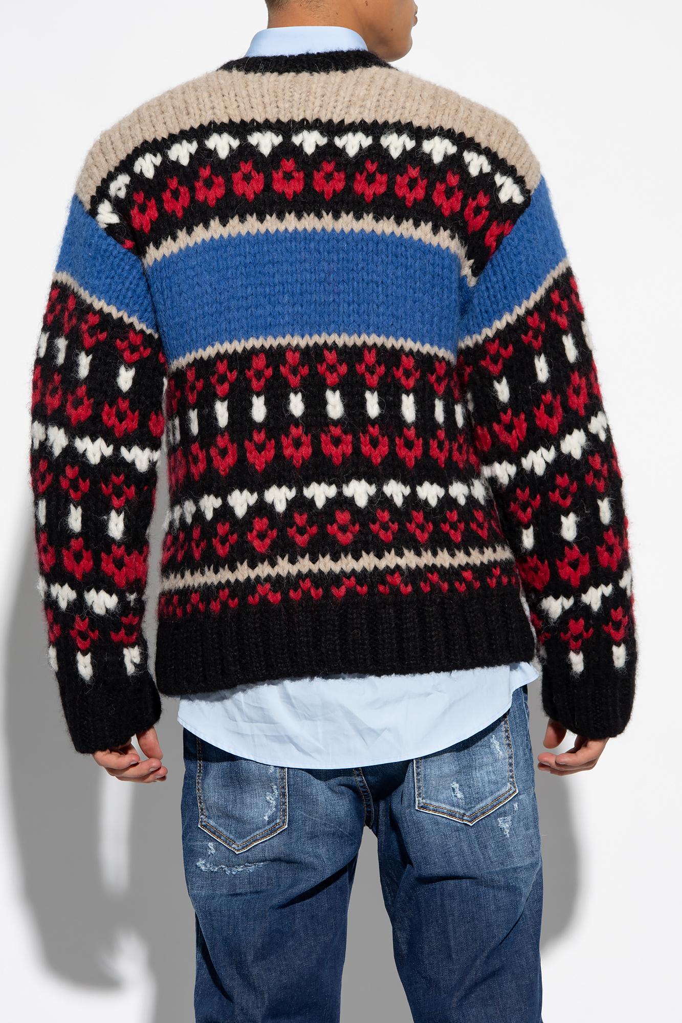 Shop Dsquared2 Wool Sweater In Multicolour