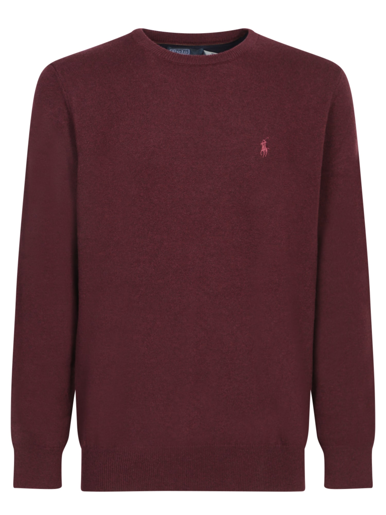 POLO RALPH LAUREN BURGUNDY COTTON SWEATER