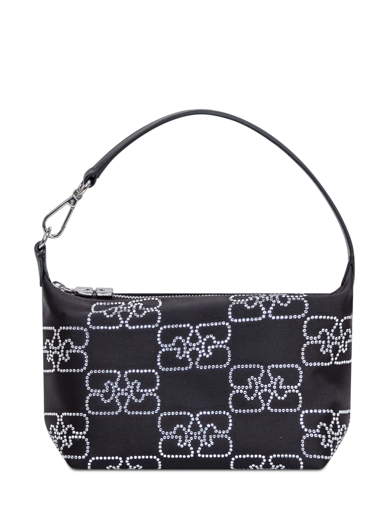 Shop Ganni Butterfly Small Pouch In Black