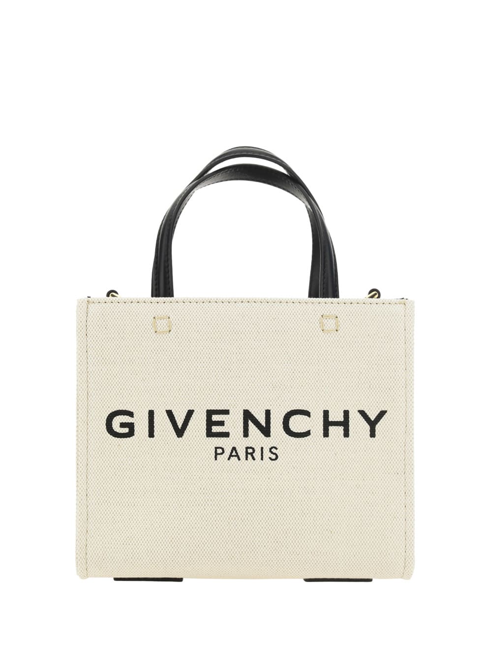 Shop Givenchy G Mini Tote In Beige/black