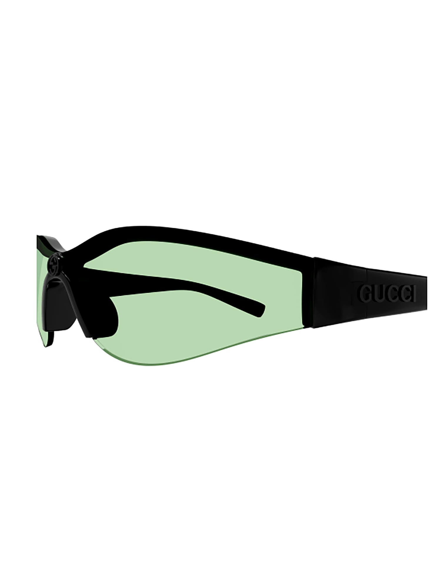 Shop Gucci Gg1651s Sunglasses In Black Black Green