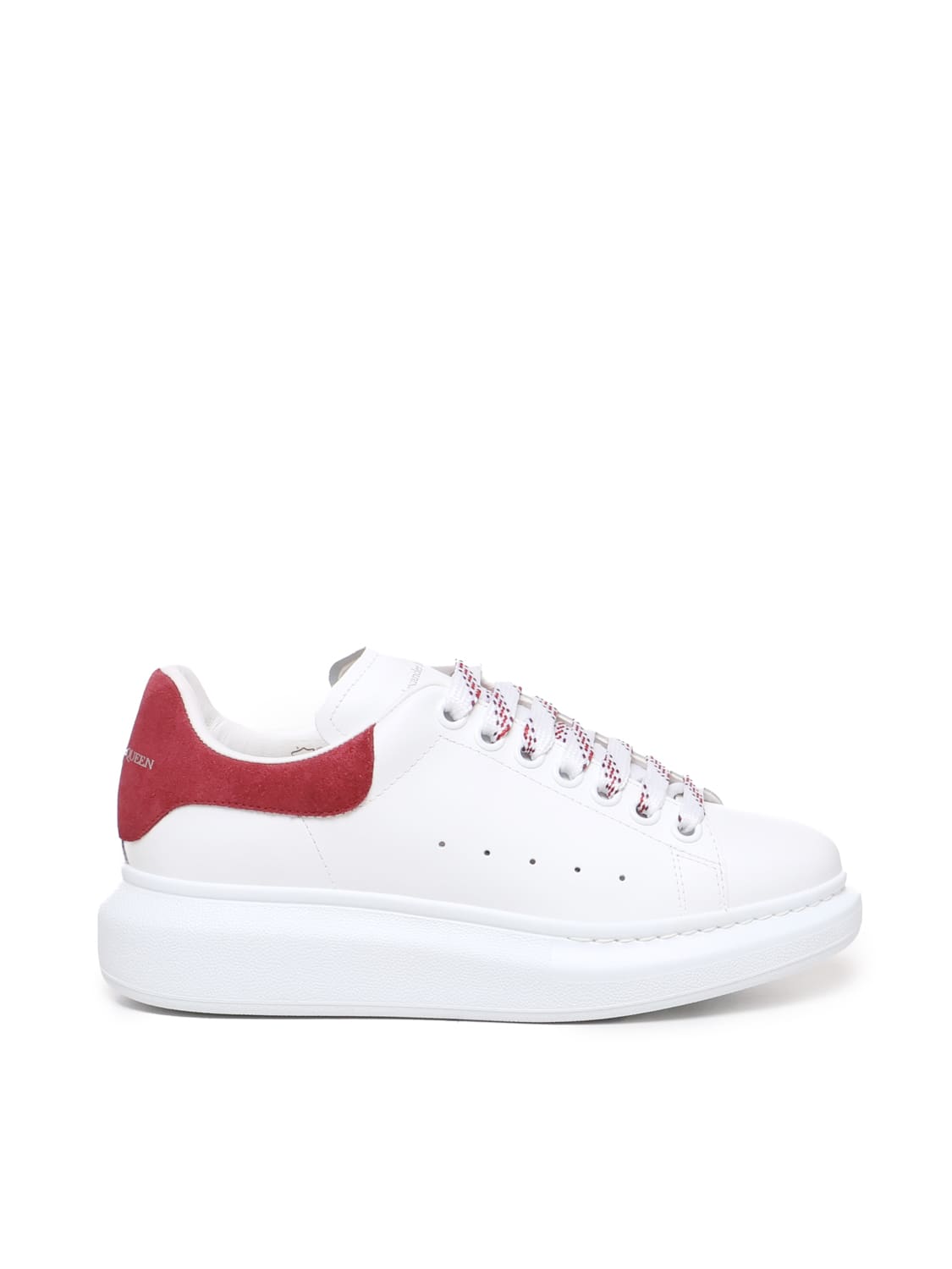 Alexander Mcqueen Alexander Mc Queen Oversized Low-top Sneakers In White, Red