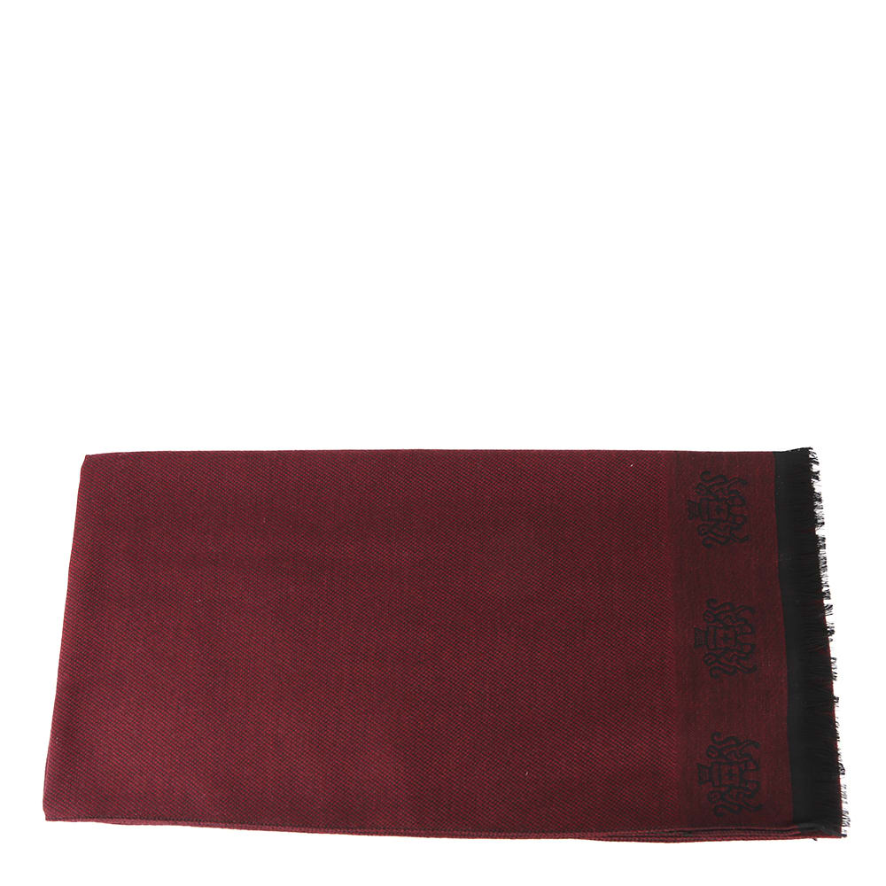 Churchs Red Wool Embroidery Scarf