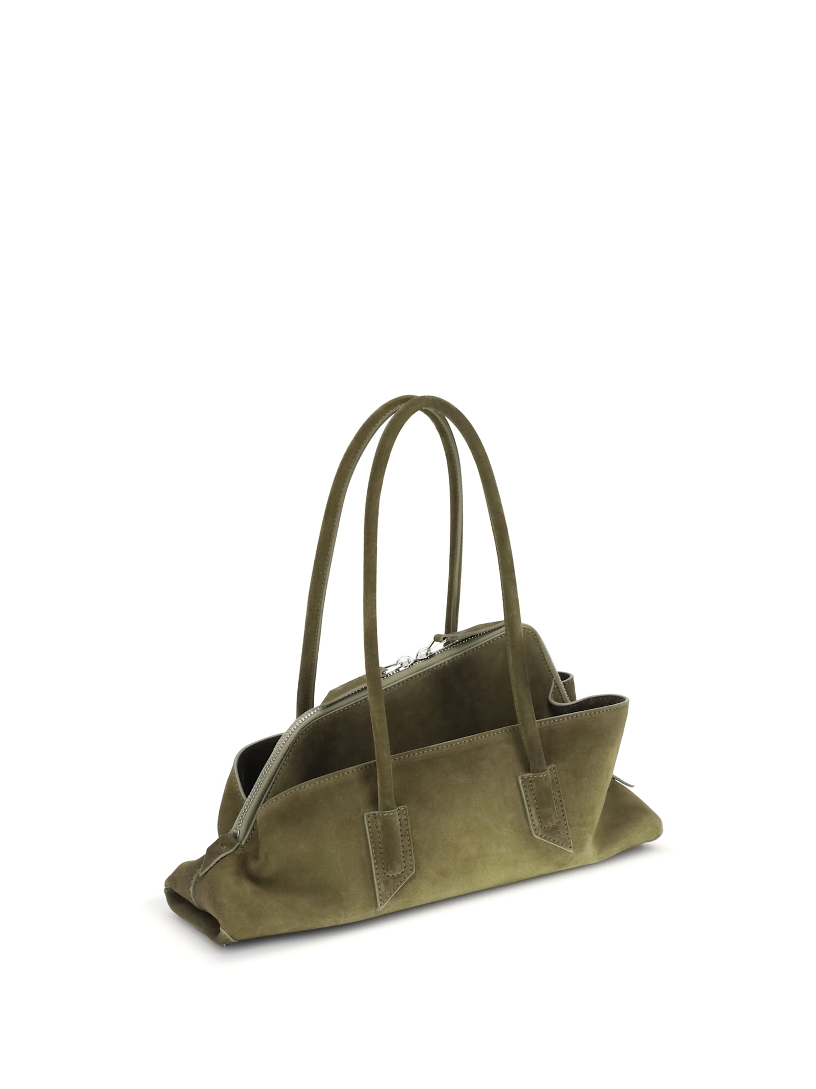 Attico Small La Passeggiata Shoulder Bag In Green
