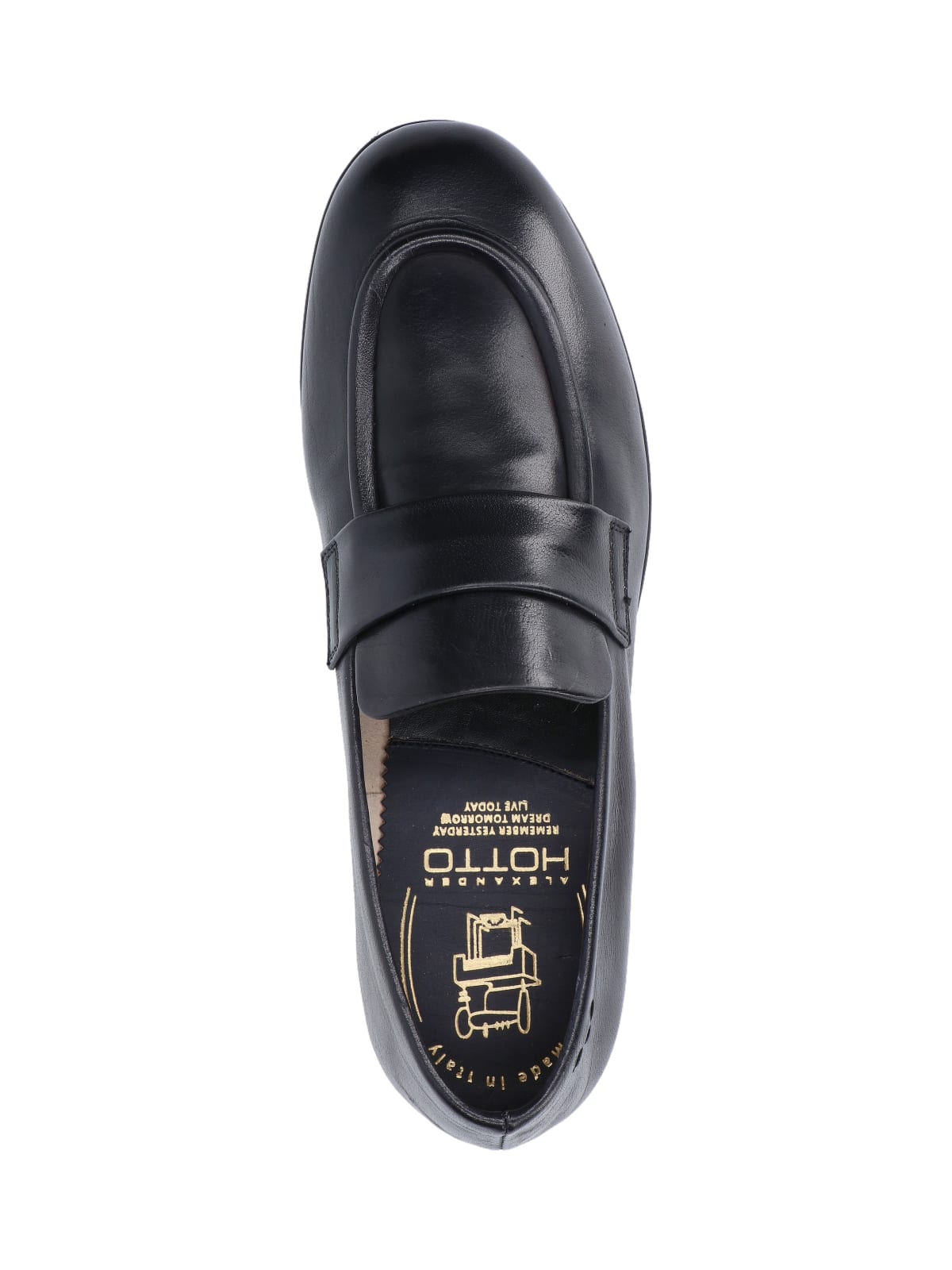 Shop Alexander Hotto Leather Loafers In Black