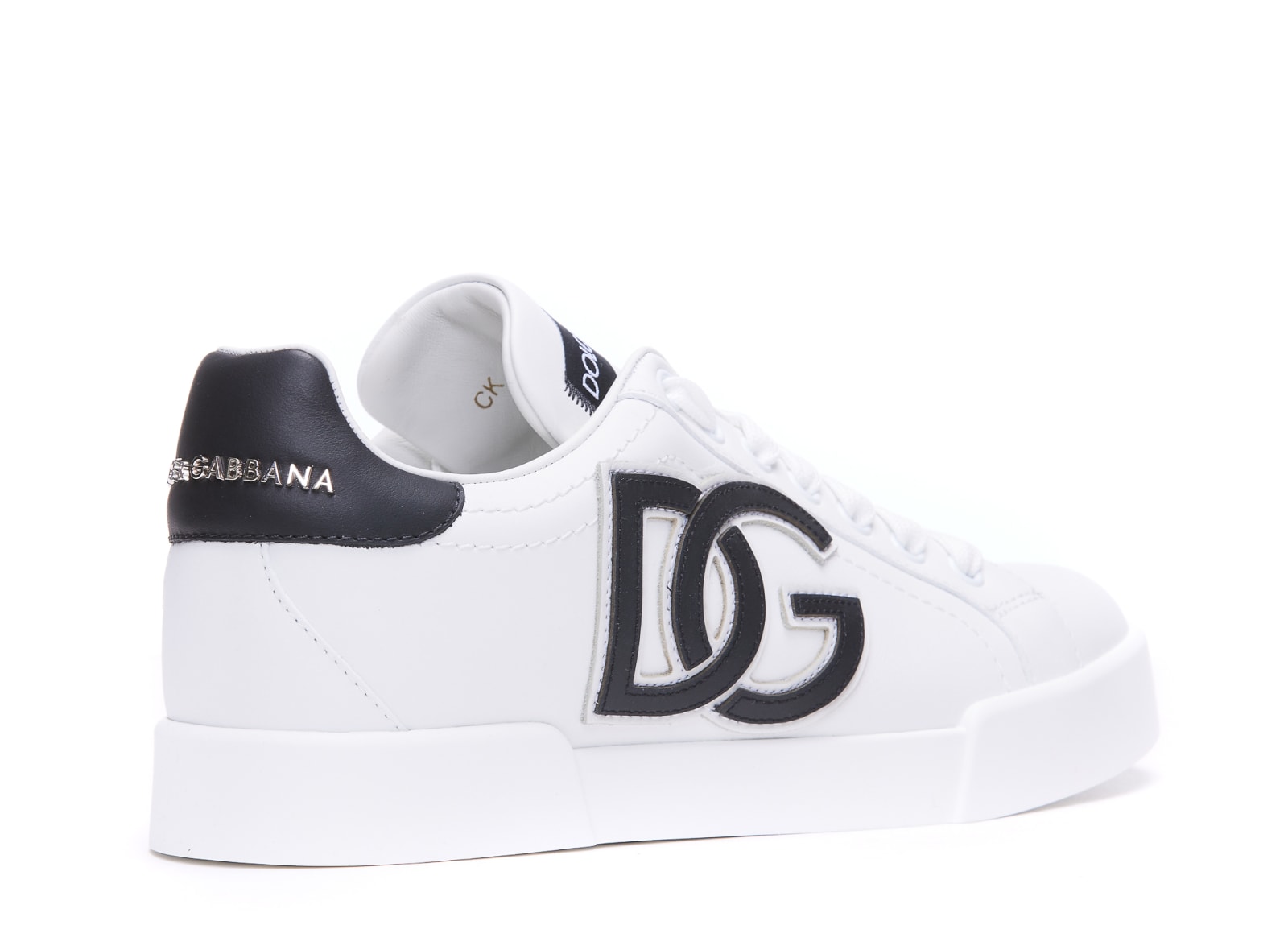 Shop Dolce & Gabbana Portofino Sneakers In White