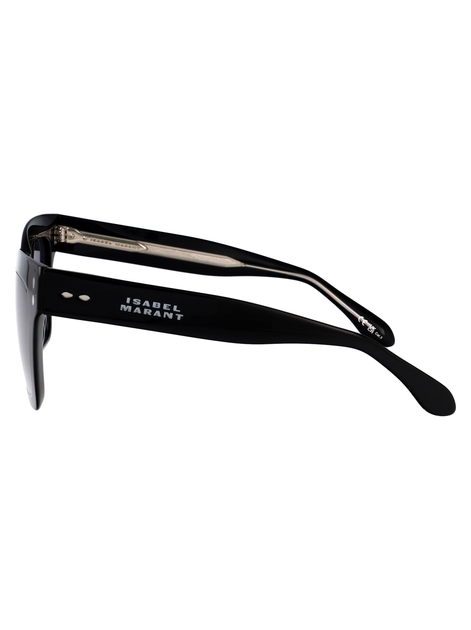 Isabel Marant Gradient Square Acetate Sunglasses In Black