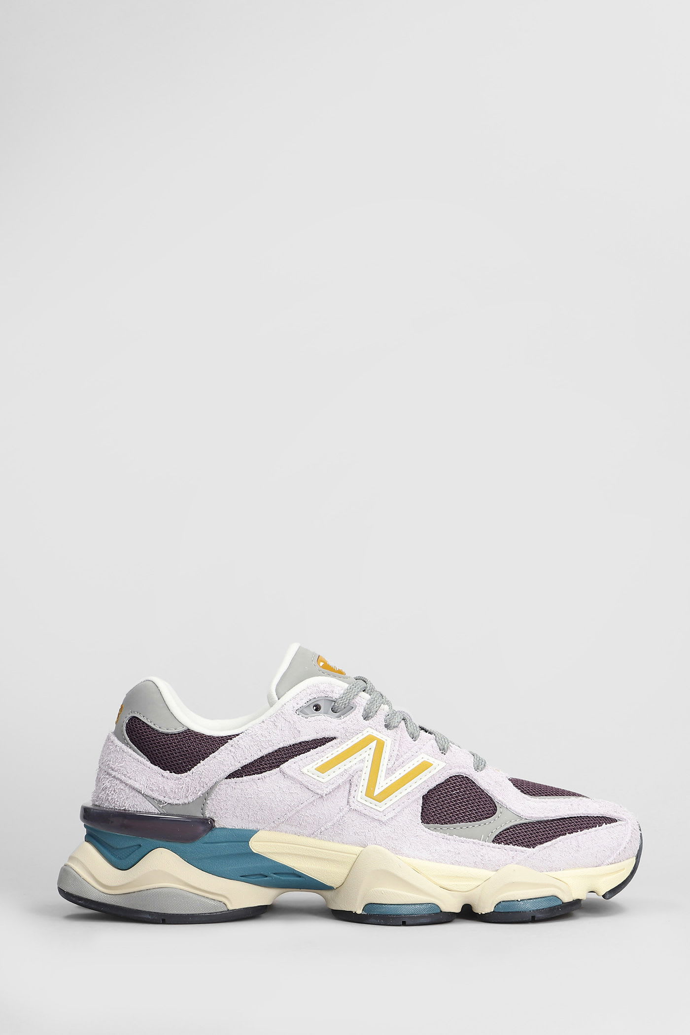 New Balance 9060 Sneakers In Viola Suede And Fabric In Multi